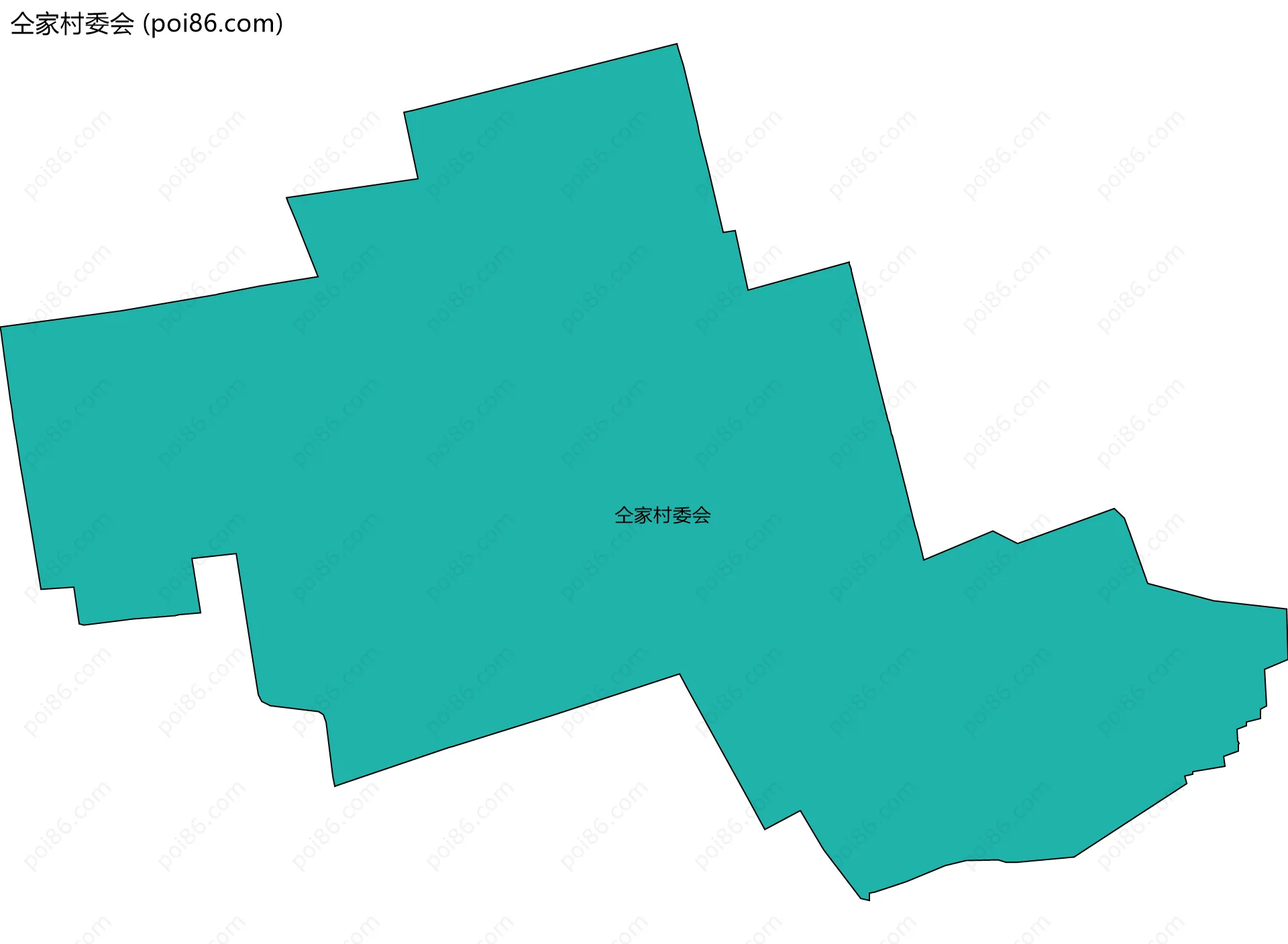 仝家村委会边界地图
