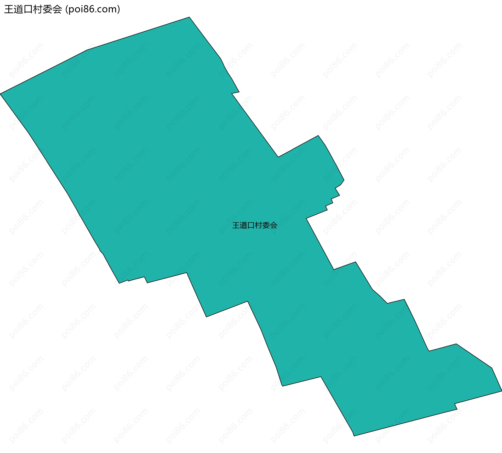 王道口村委会边界地图