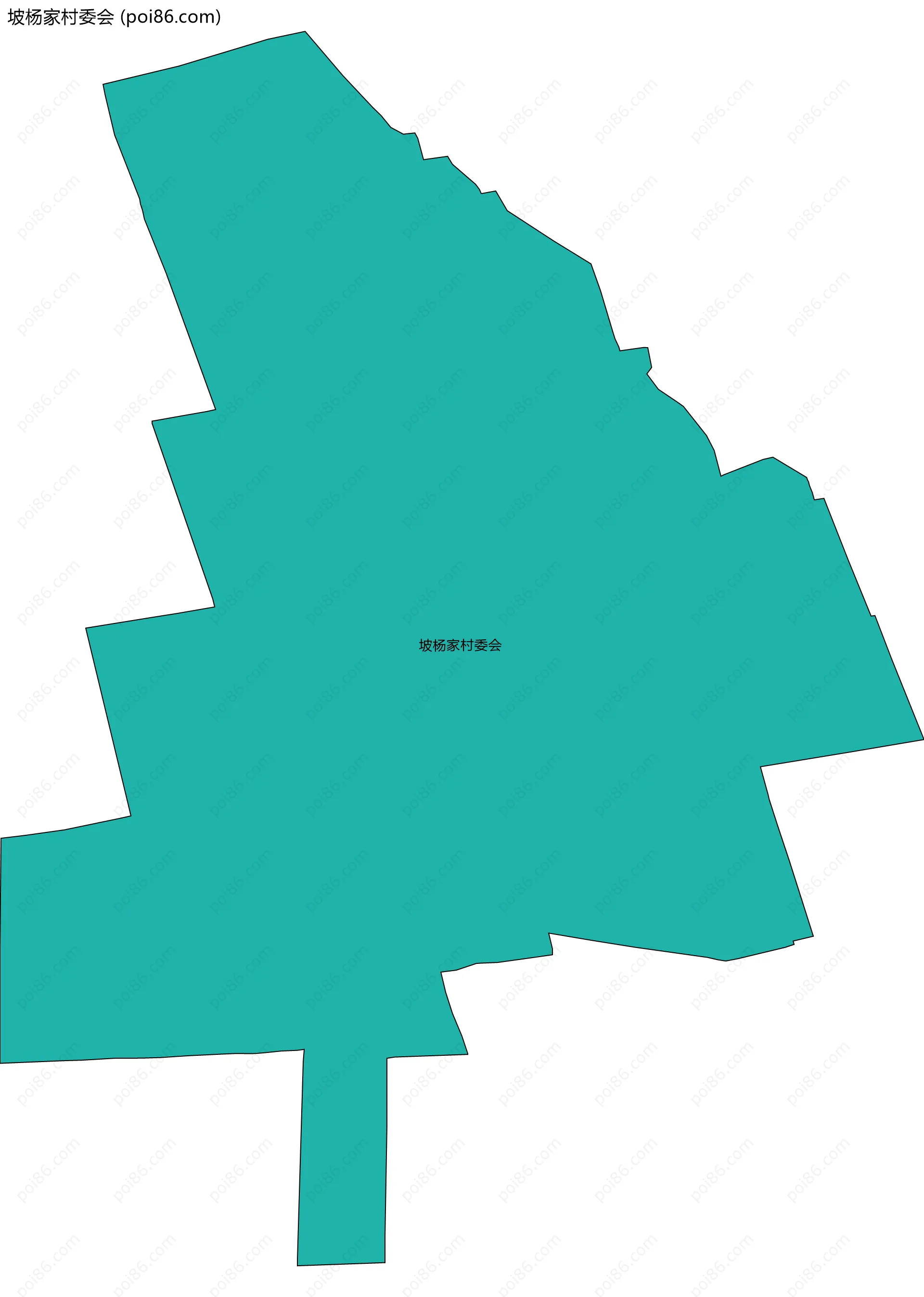 坡杨家村委会边界地图