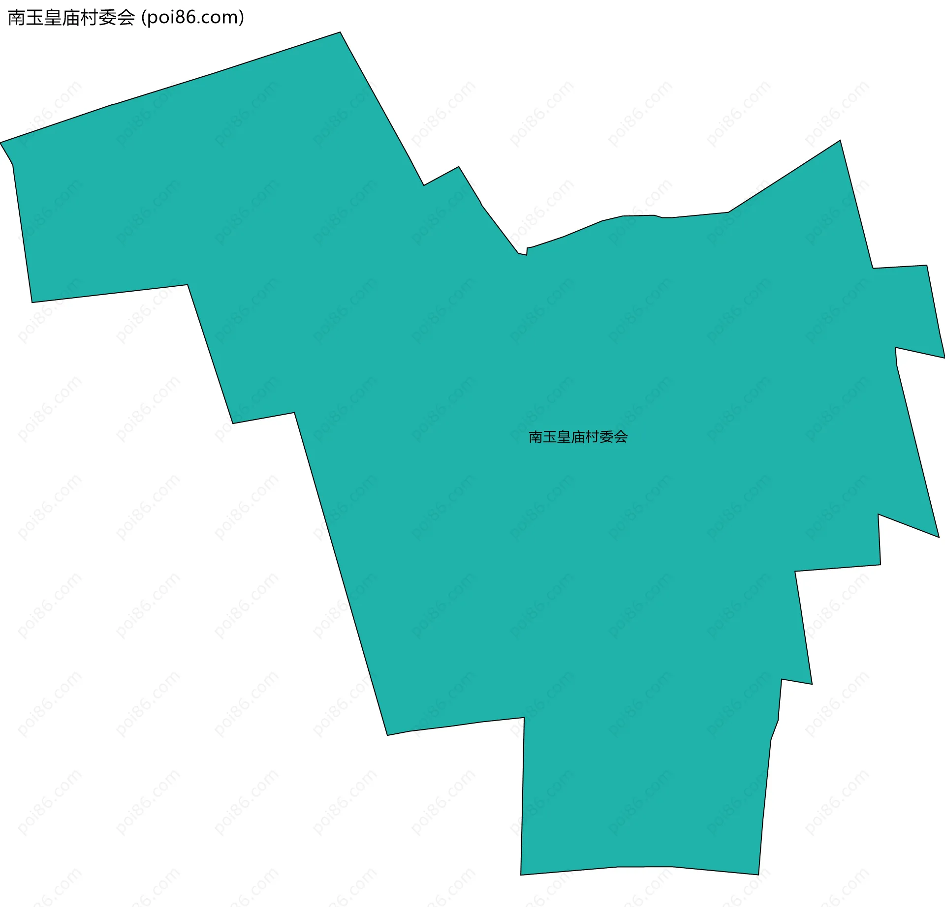 南玉皇庙村委会边界地图