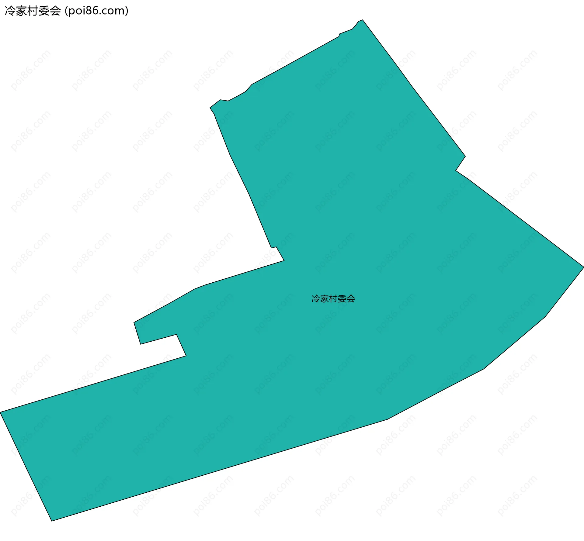 冷家村委会边界地图