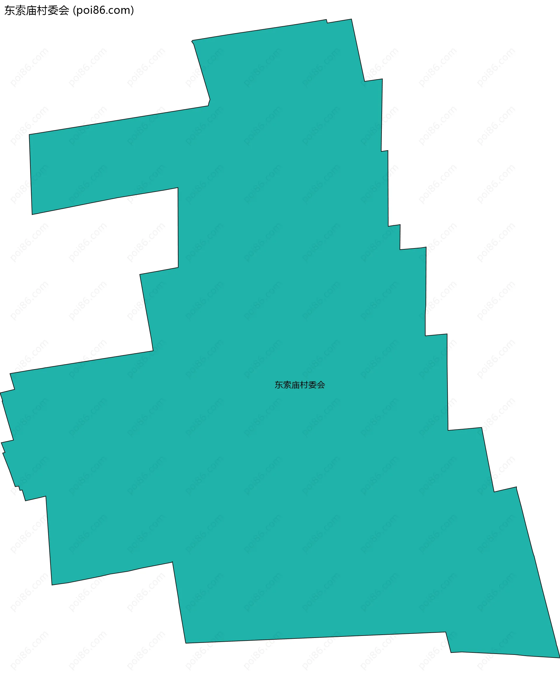 东索庙村委会边界地图