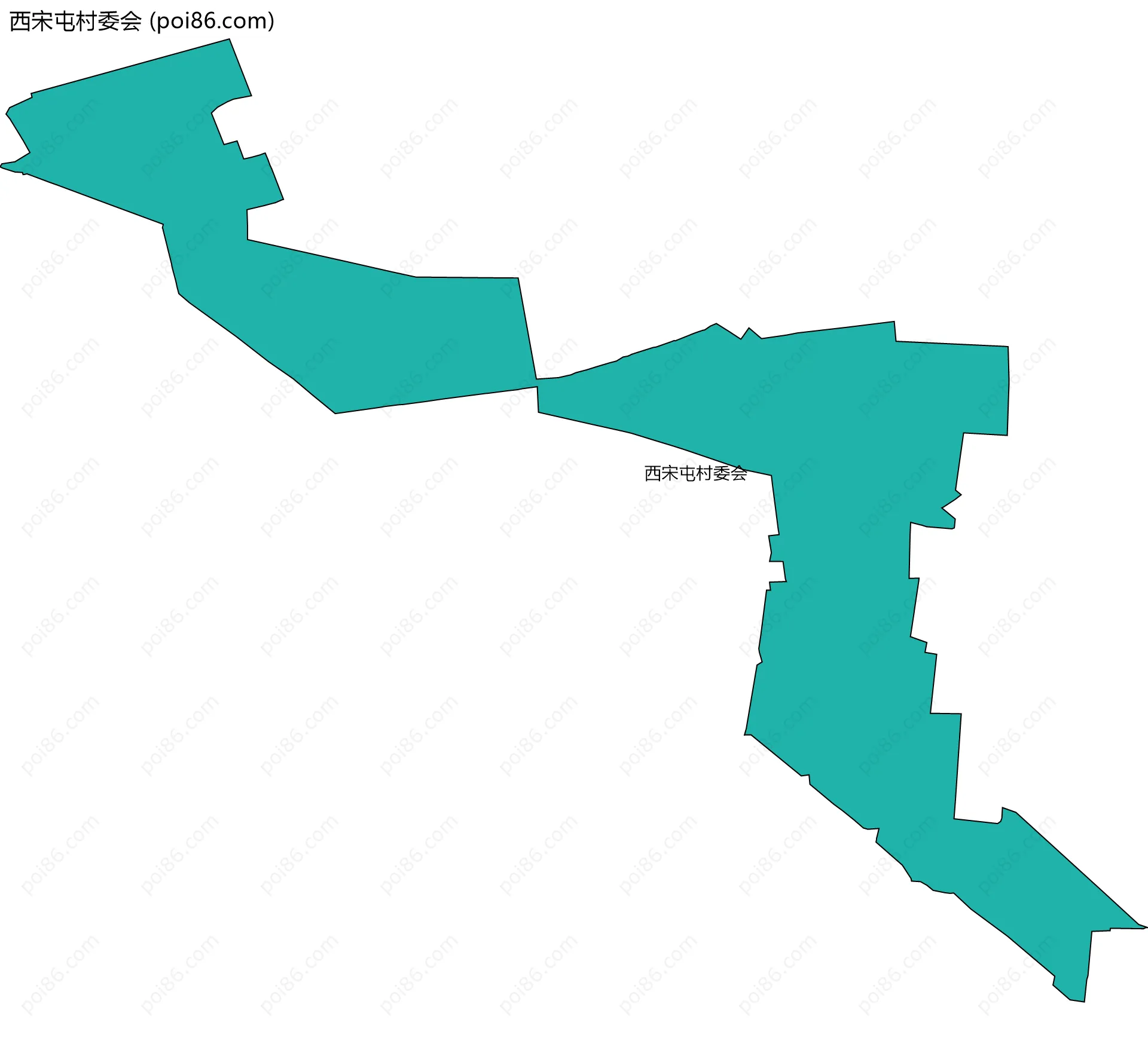 西宋屯村委会边界地图