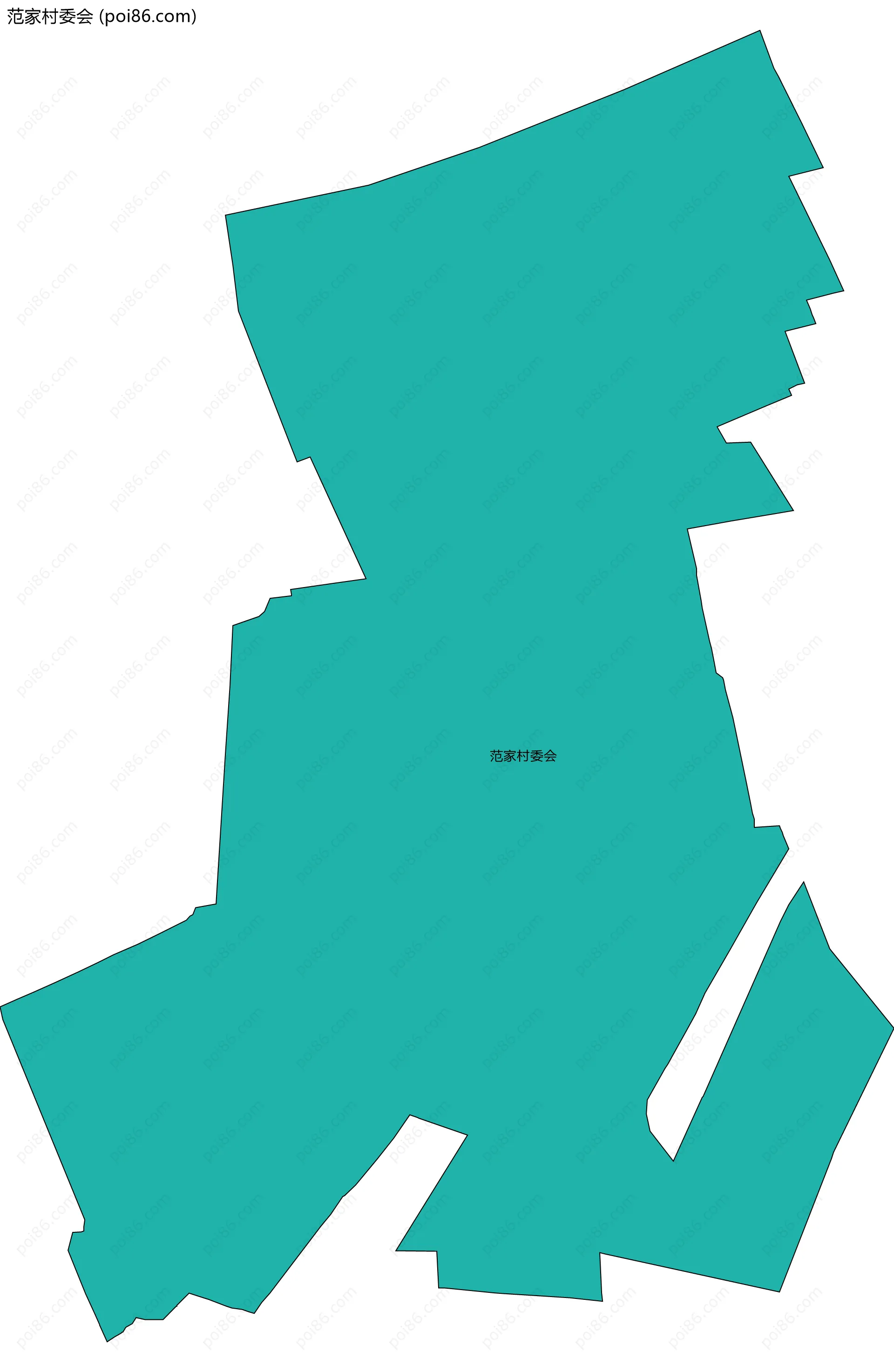 范家村委会边界地图