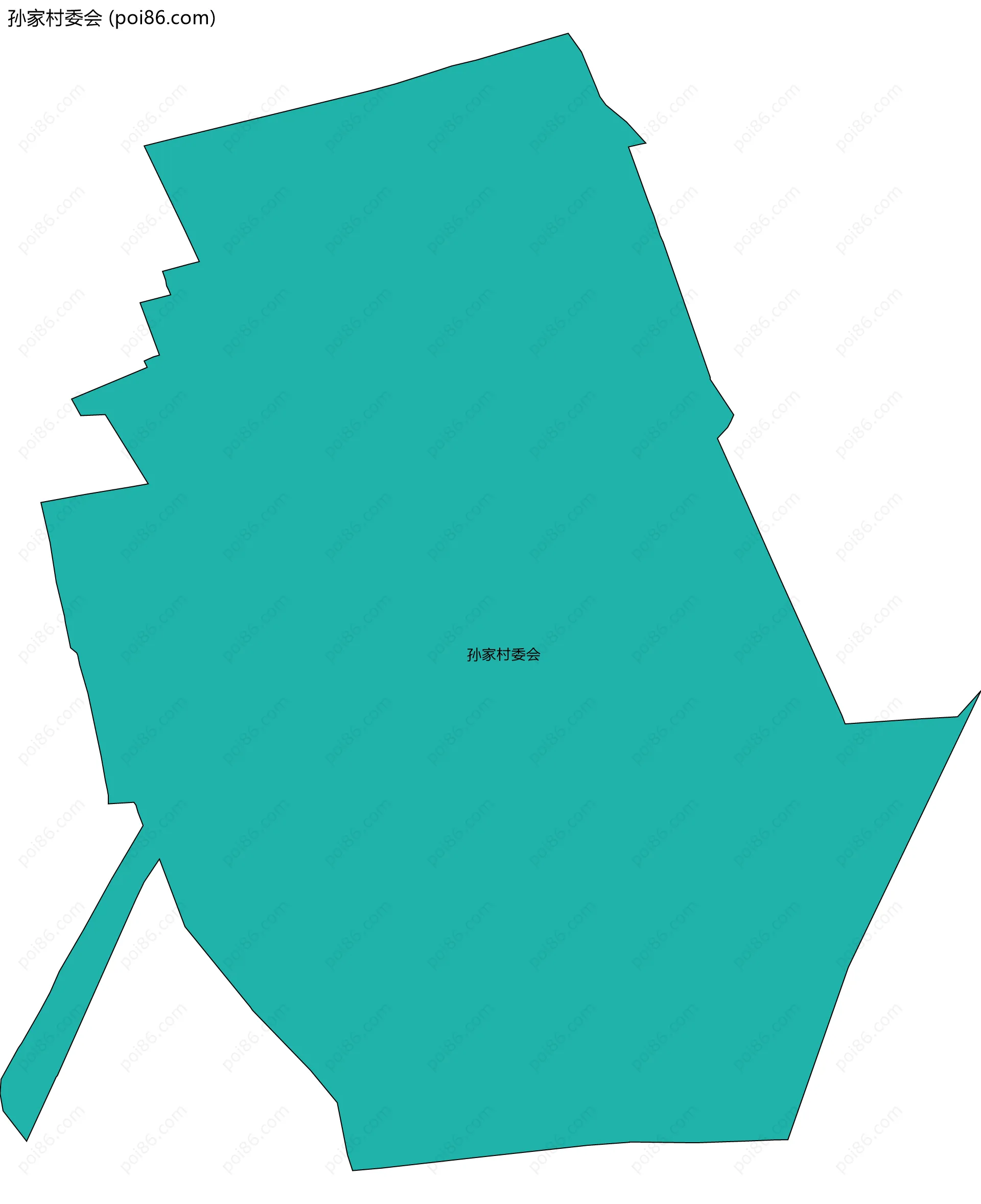 孙家村委会边界地图