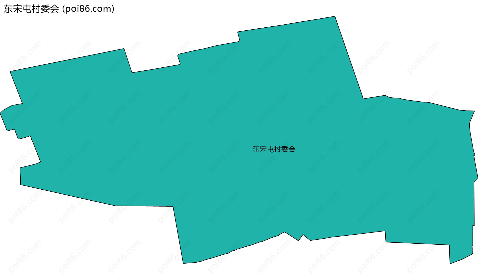 东宋屯村委会边界地图