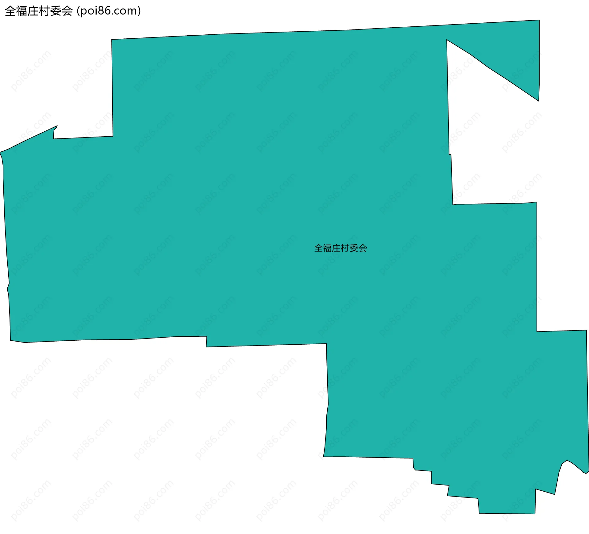 全福庄村委会边界地图