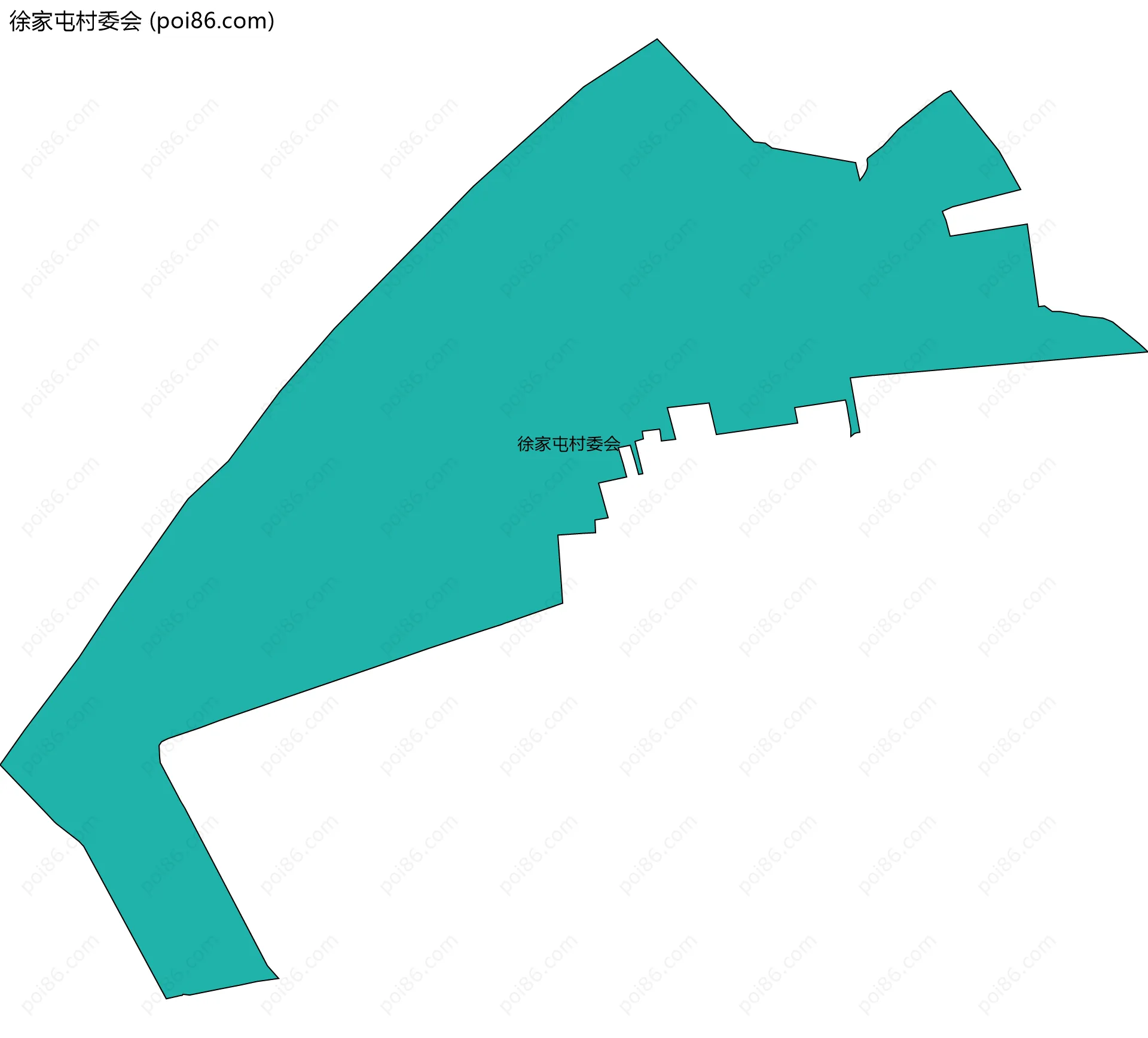 徐家屯村委会边界地图