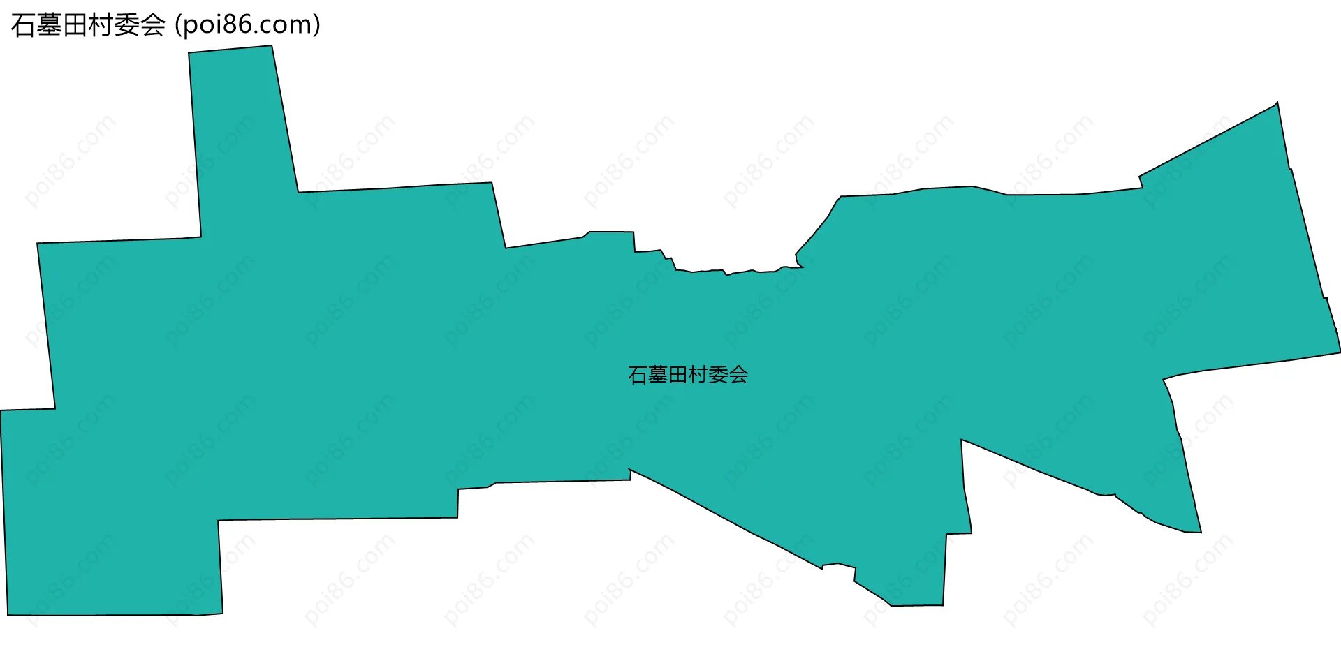 石墓田村委会边界地图