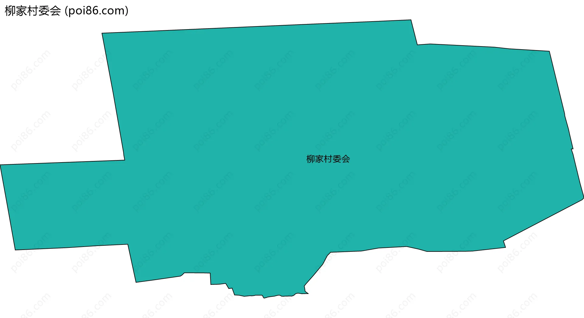 柳家村委会边界地图