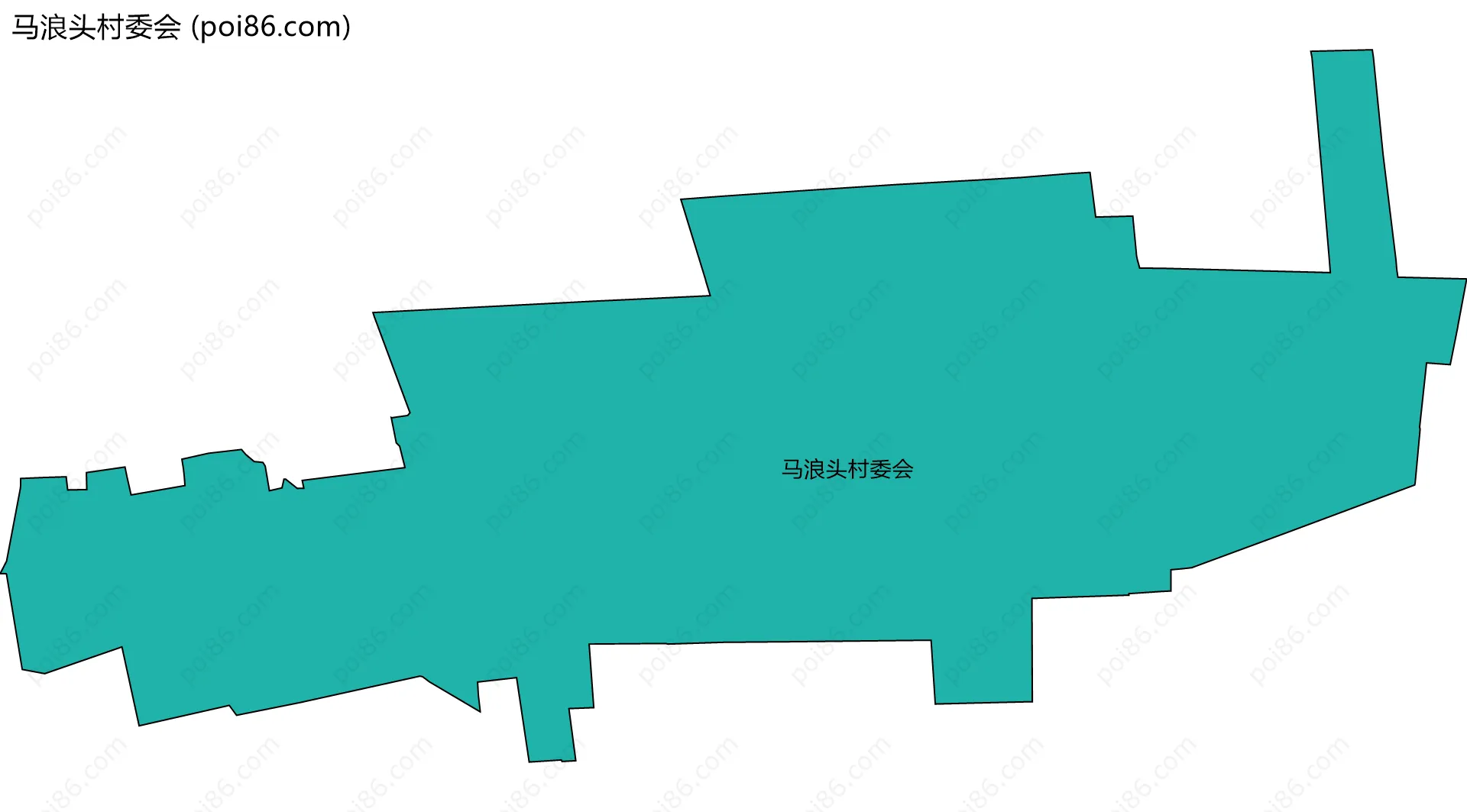 马浪头村委会边界地图
