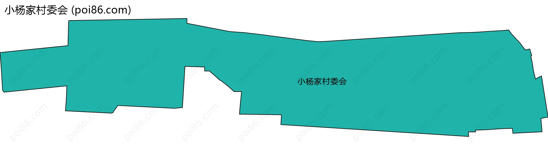 小杨家村委会边界地图
