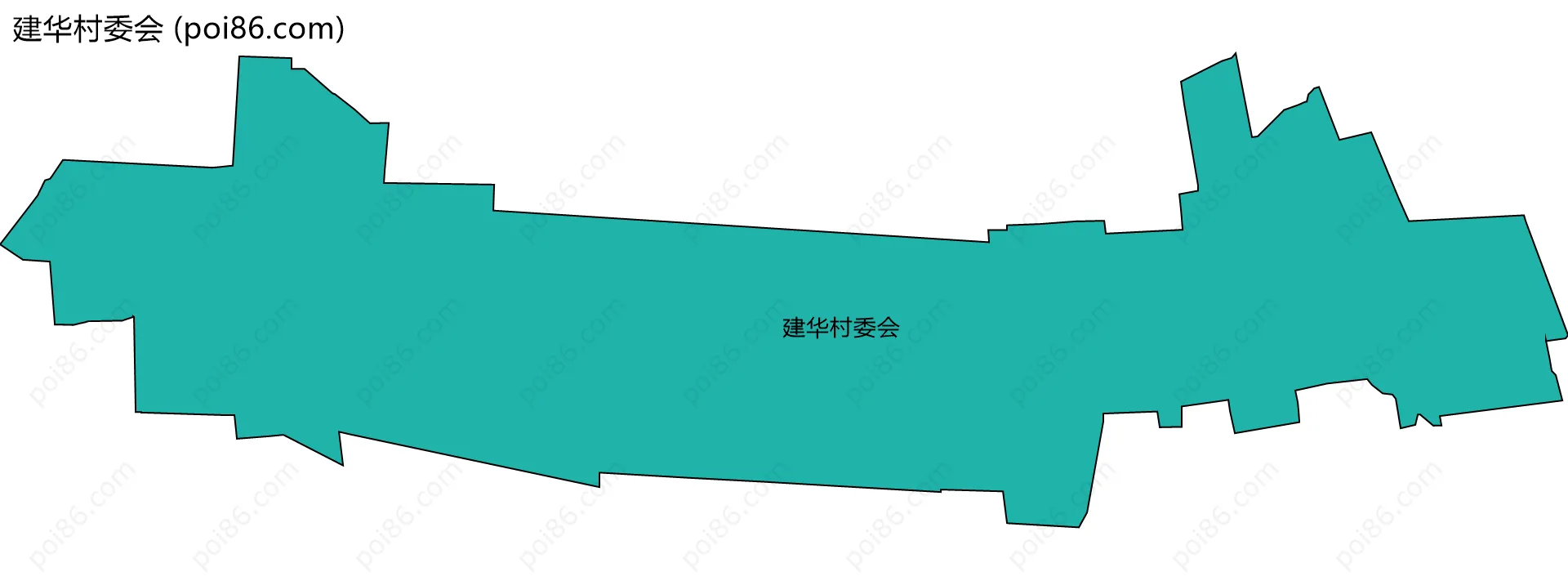 建华村委会边界地图