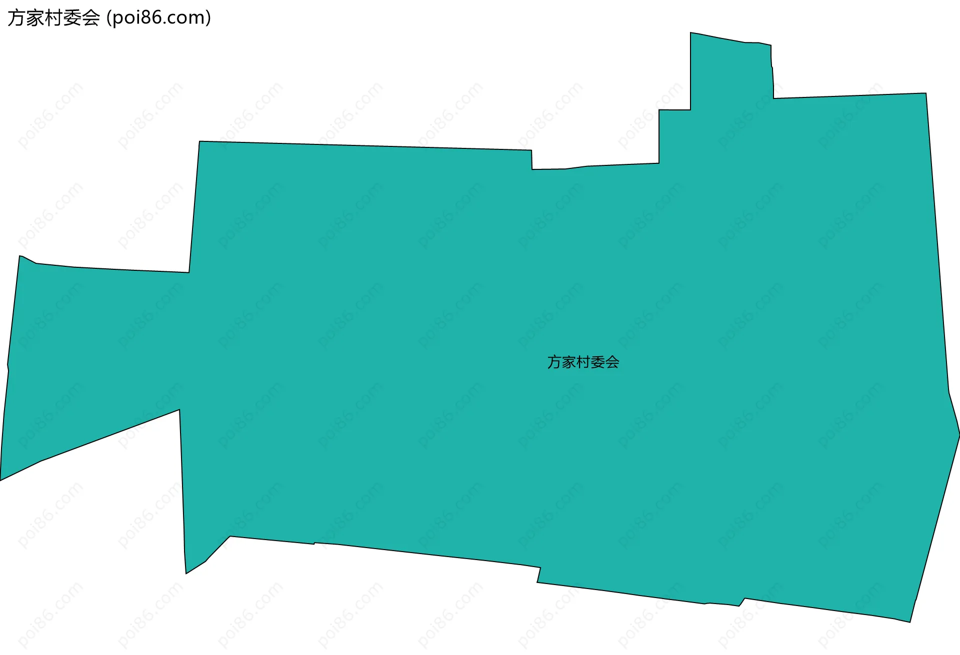 方家村委会边界地图