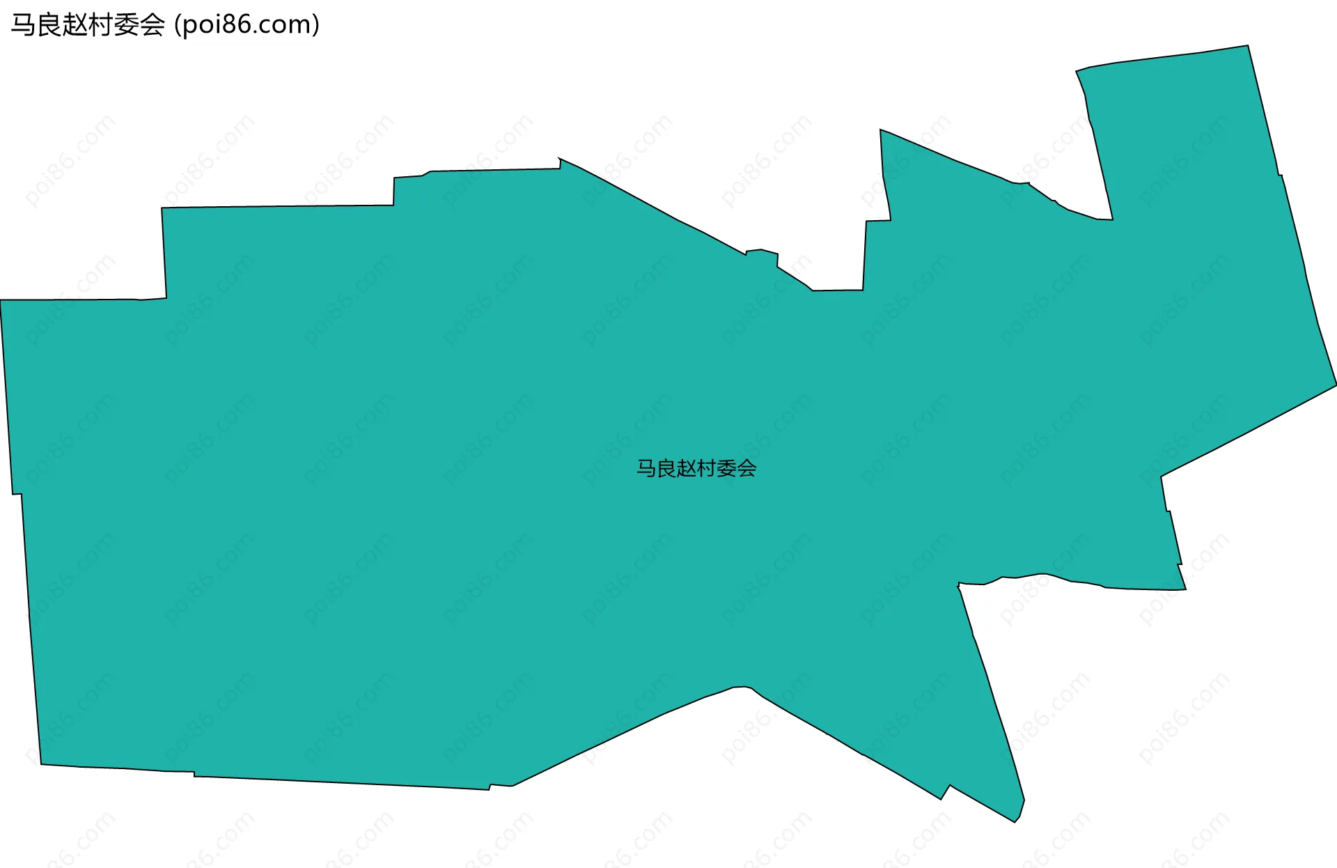 马良赵村委会边界地图