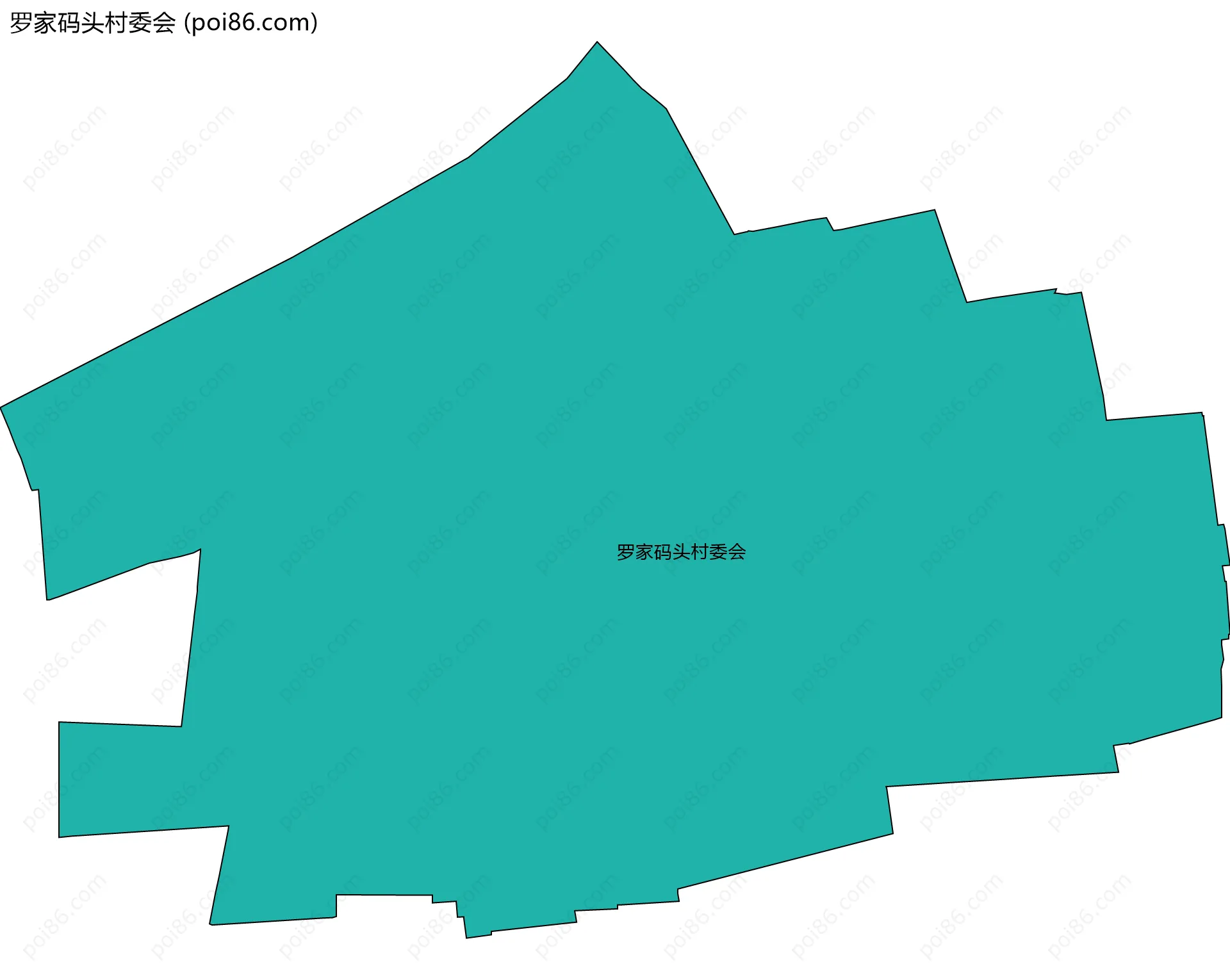 罗家码头村委会边界地图