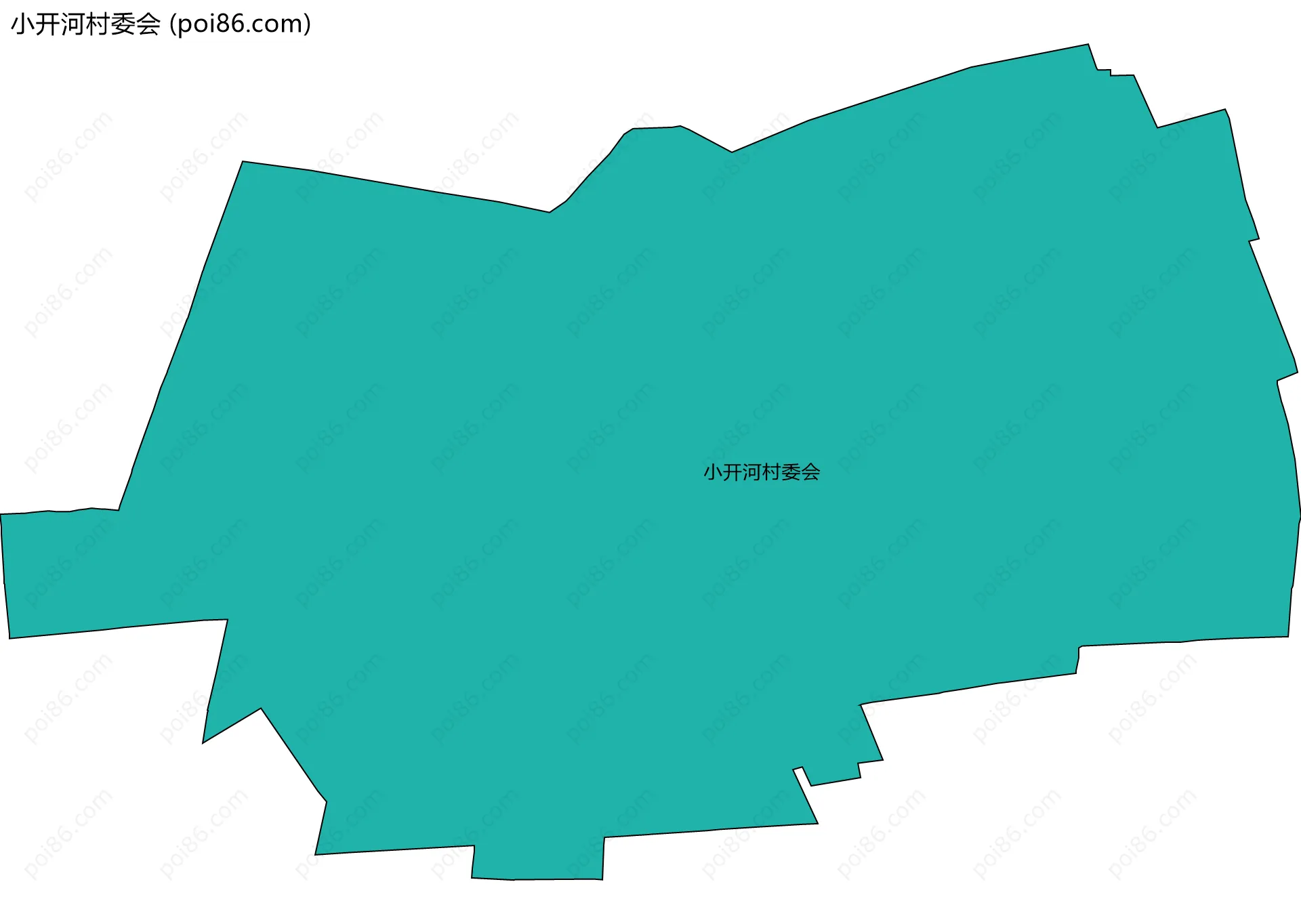 小开河村委会边界地图