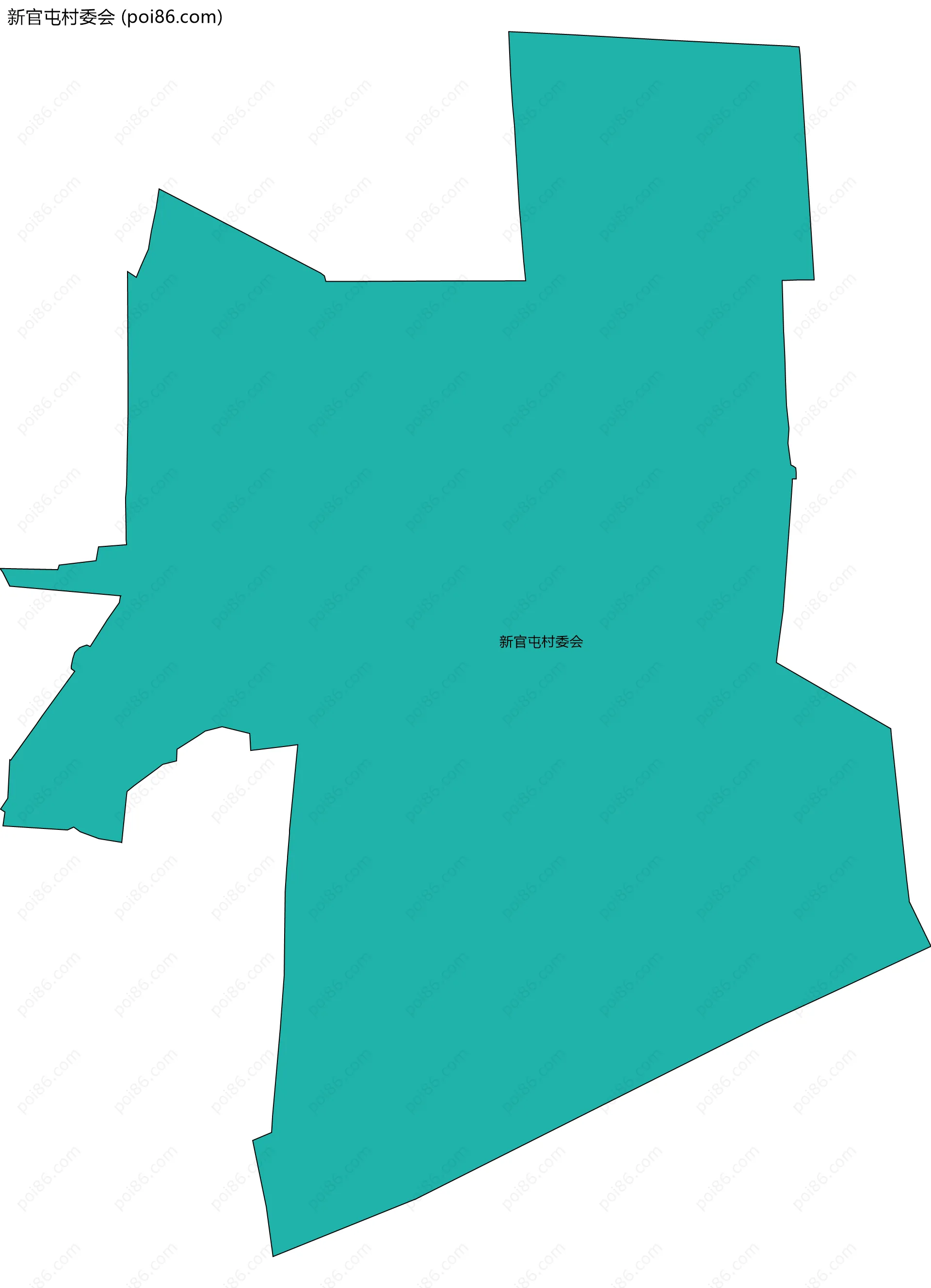 新官屯村委会边界地图