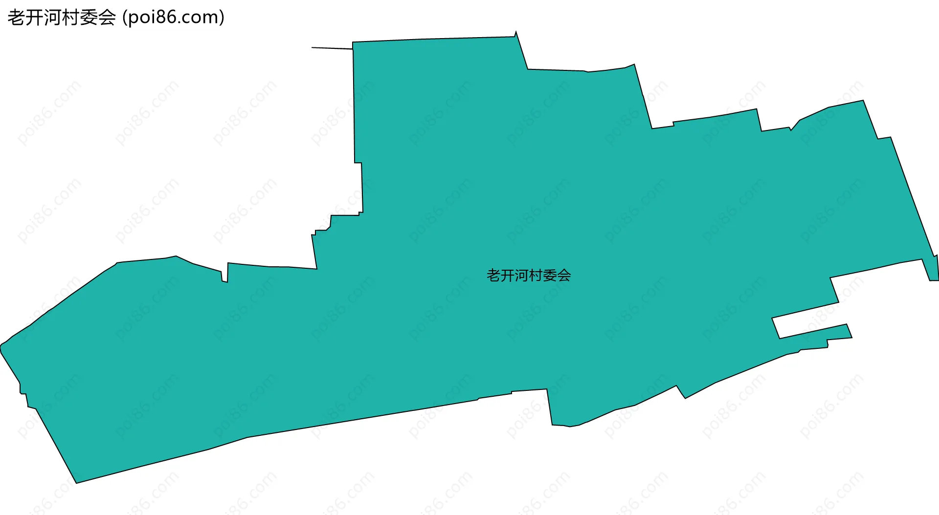 老开河村委会边界地图