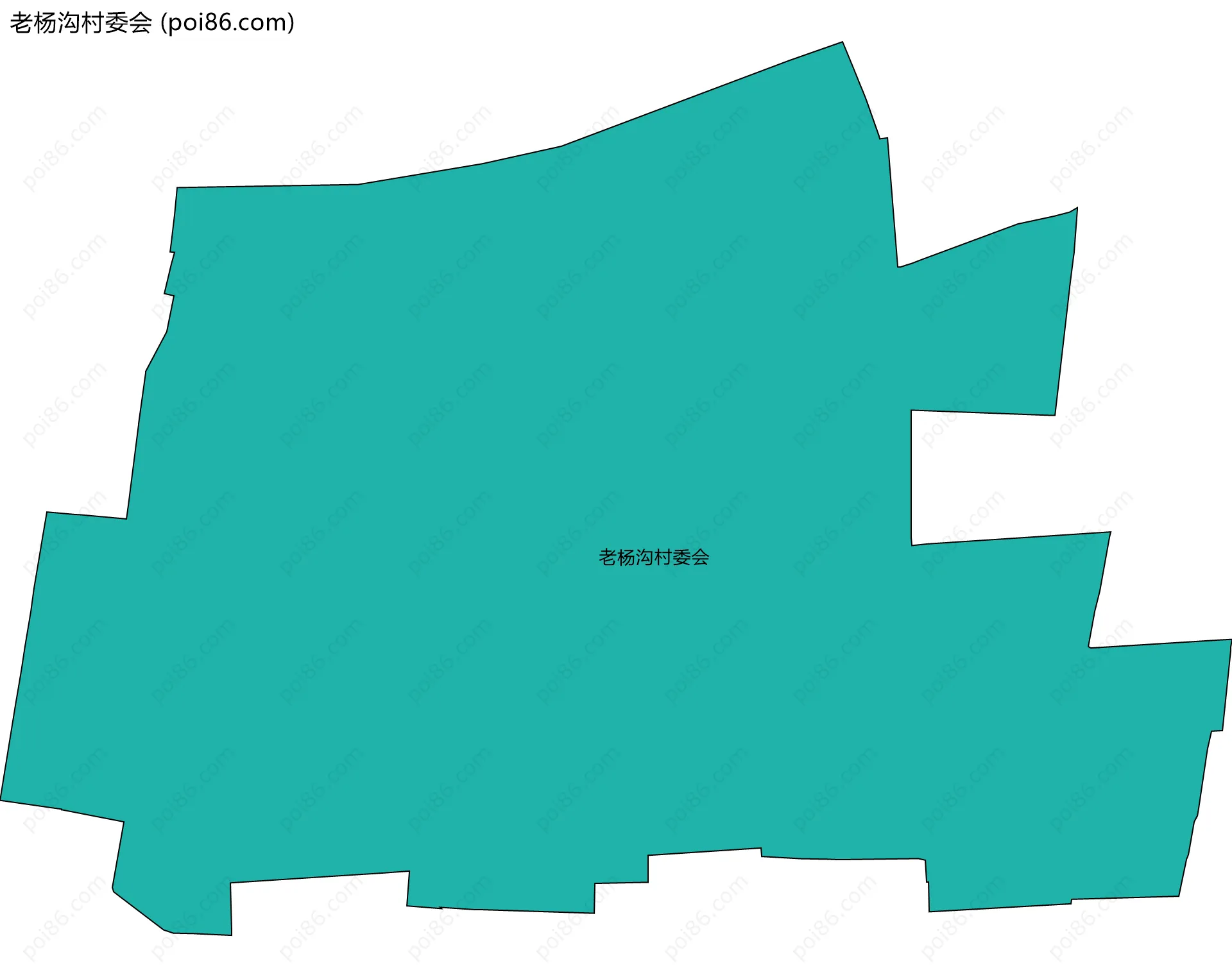 老杨沟村委会边界地图