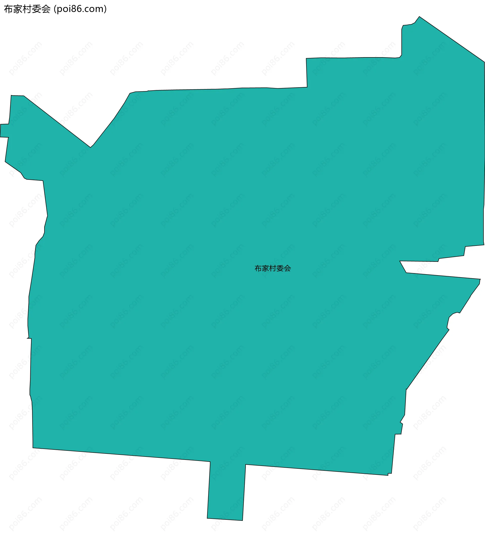 布家村委会边界地图