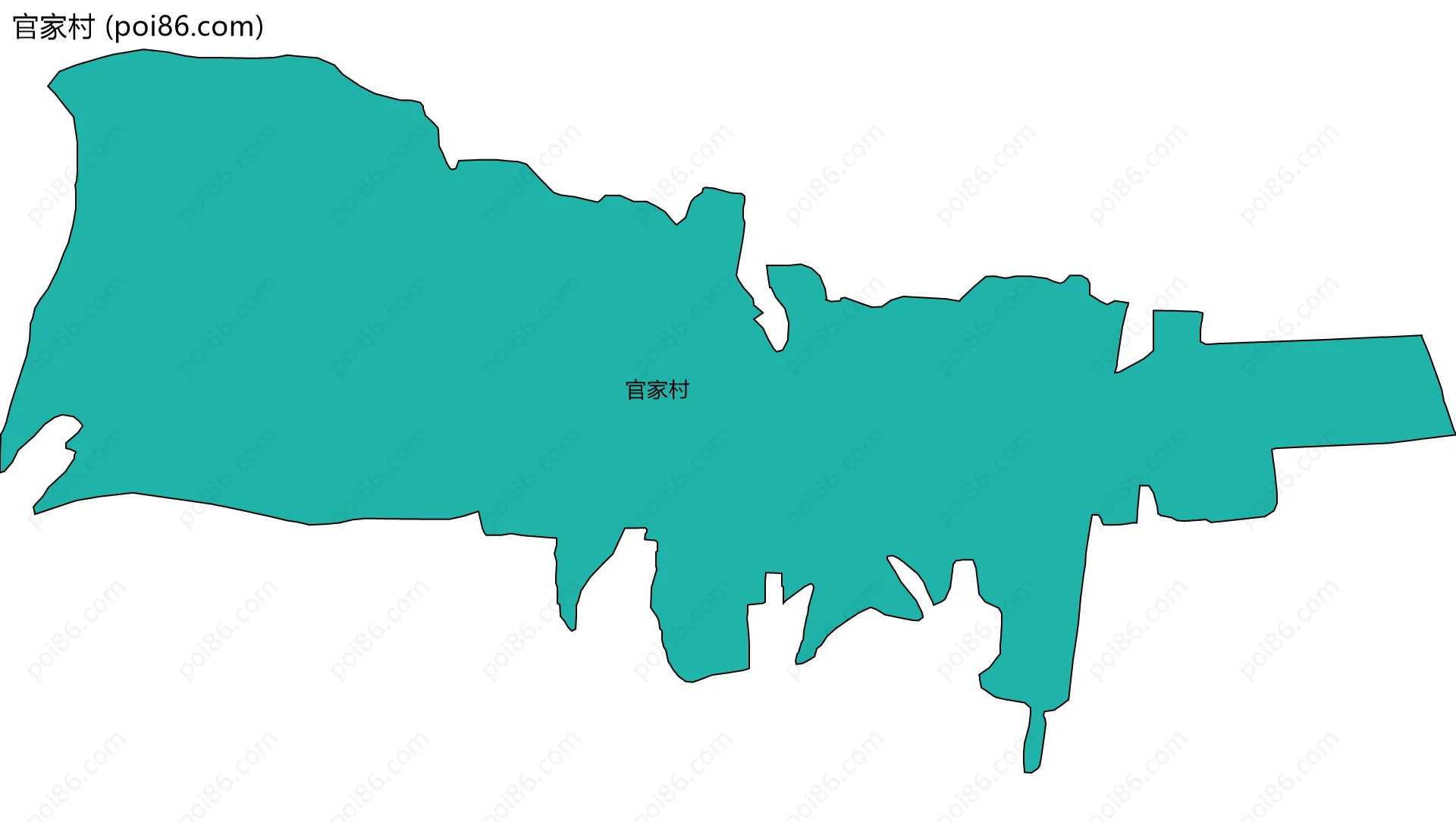 官家村边界地图