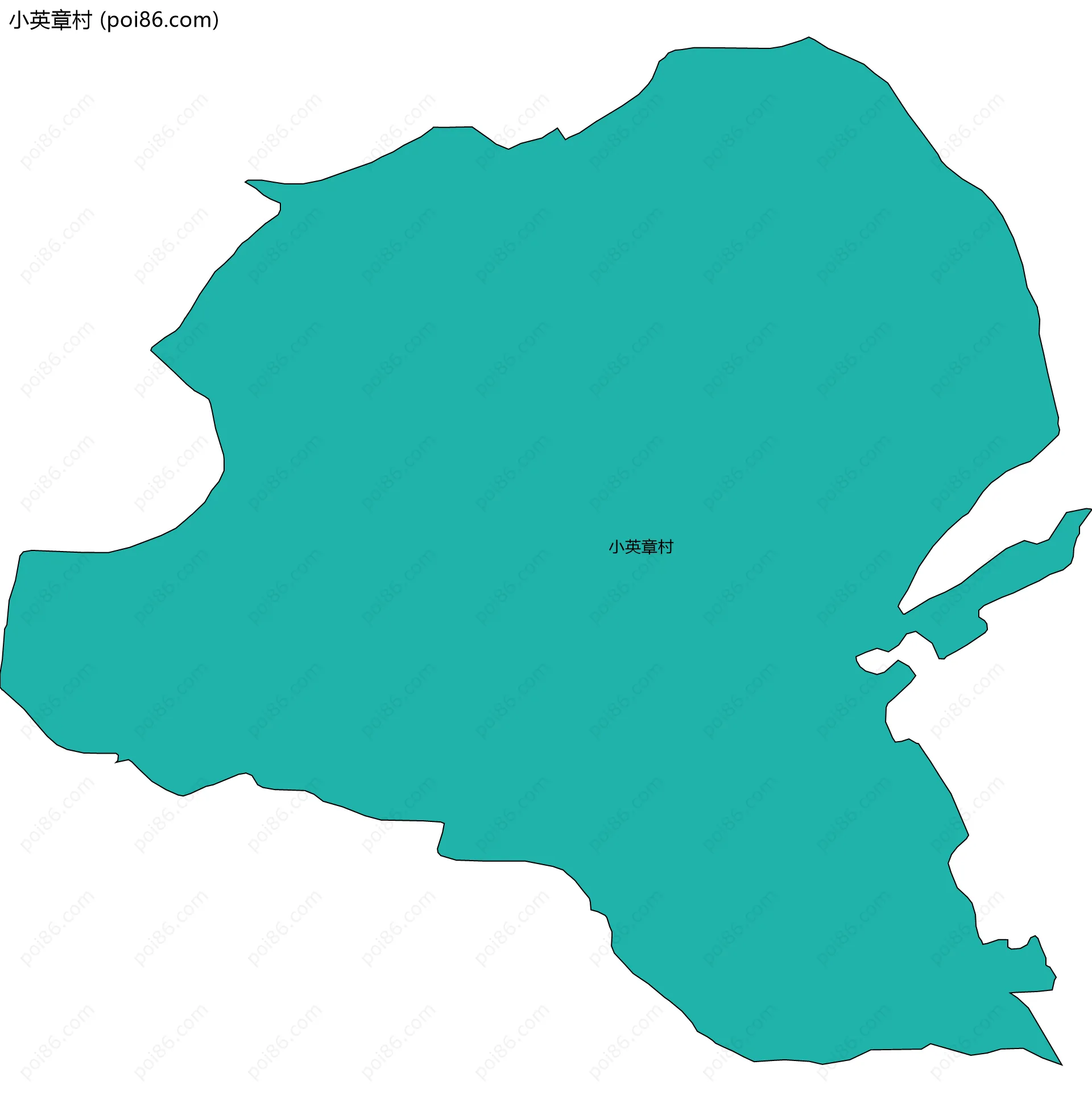 小英章村边界地图