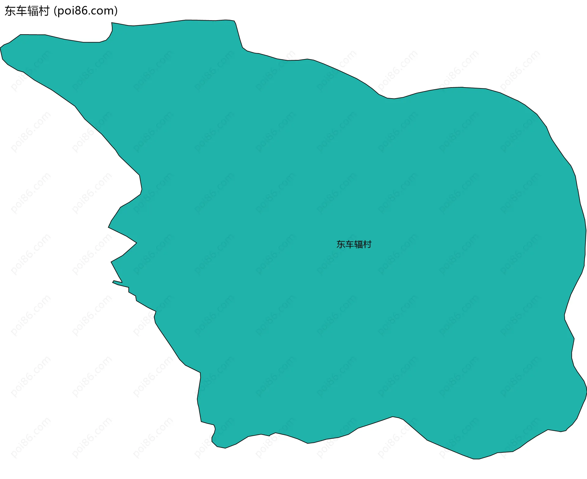 东车辐村边界地图