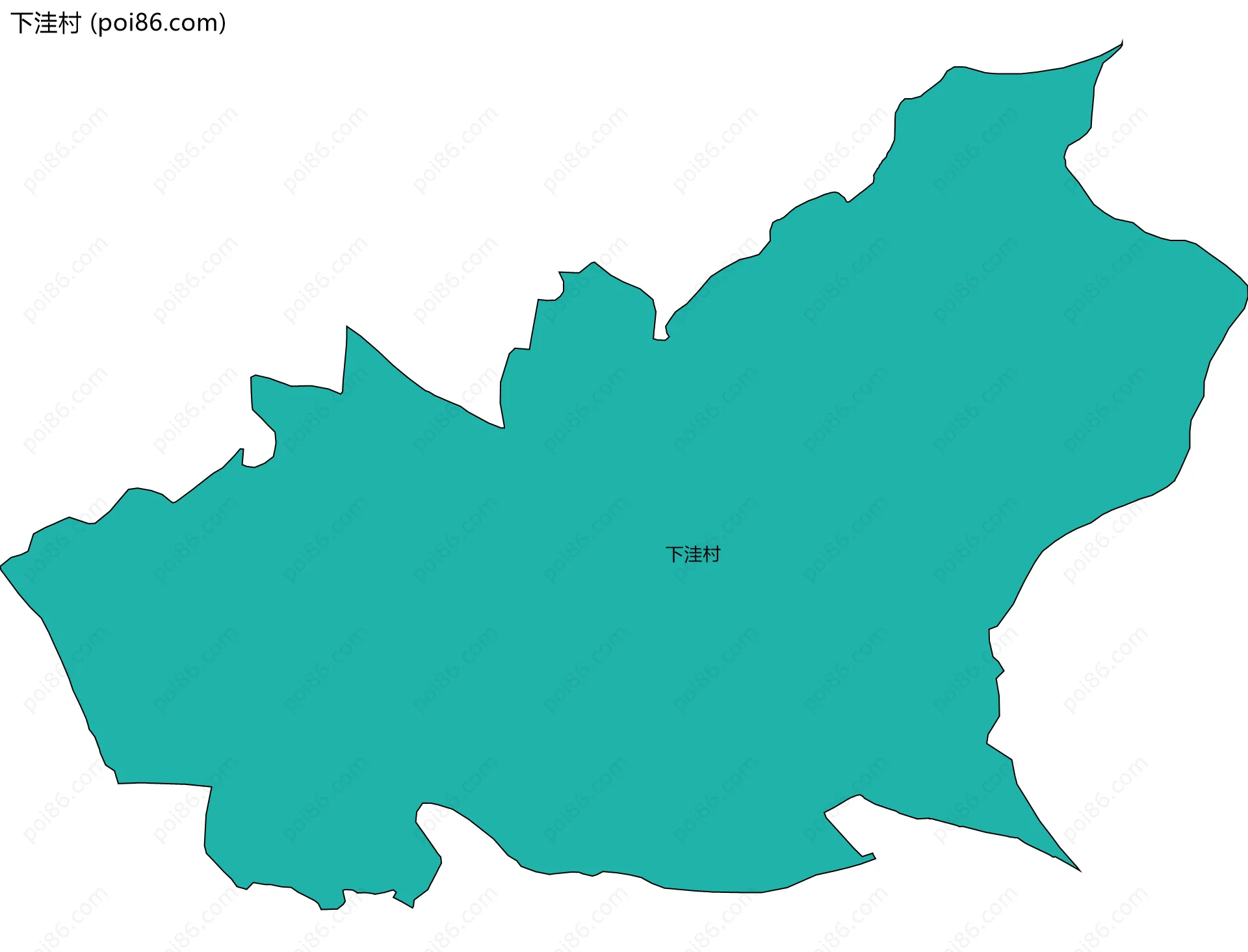 下洼村边界地图