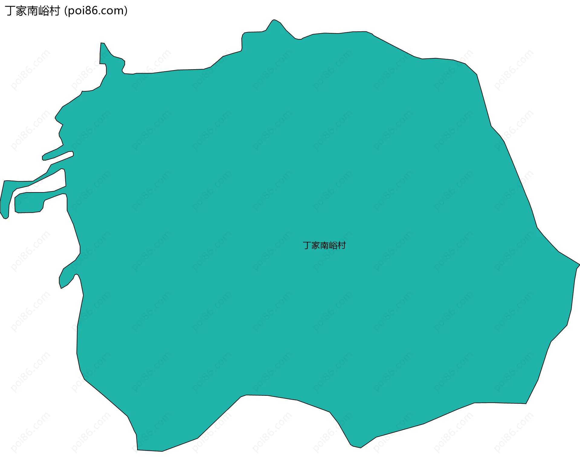 丁家南峪村边界地图