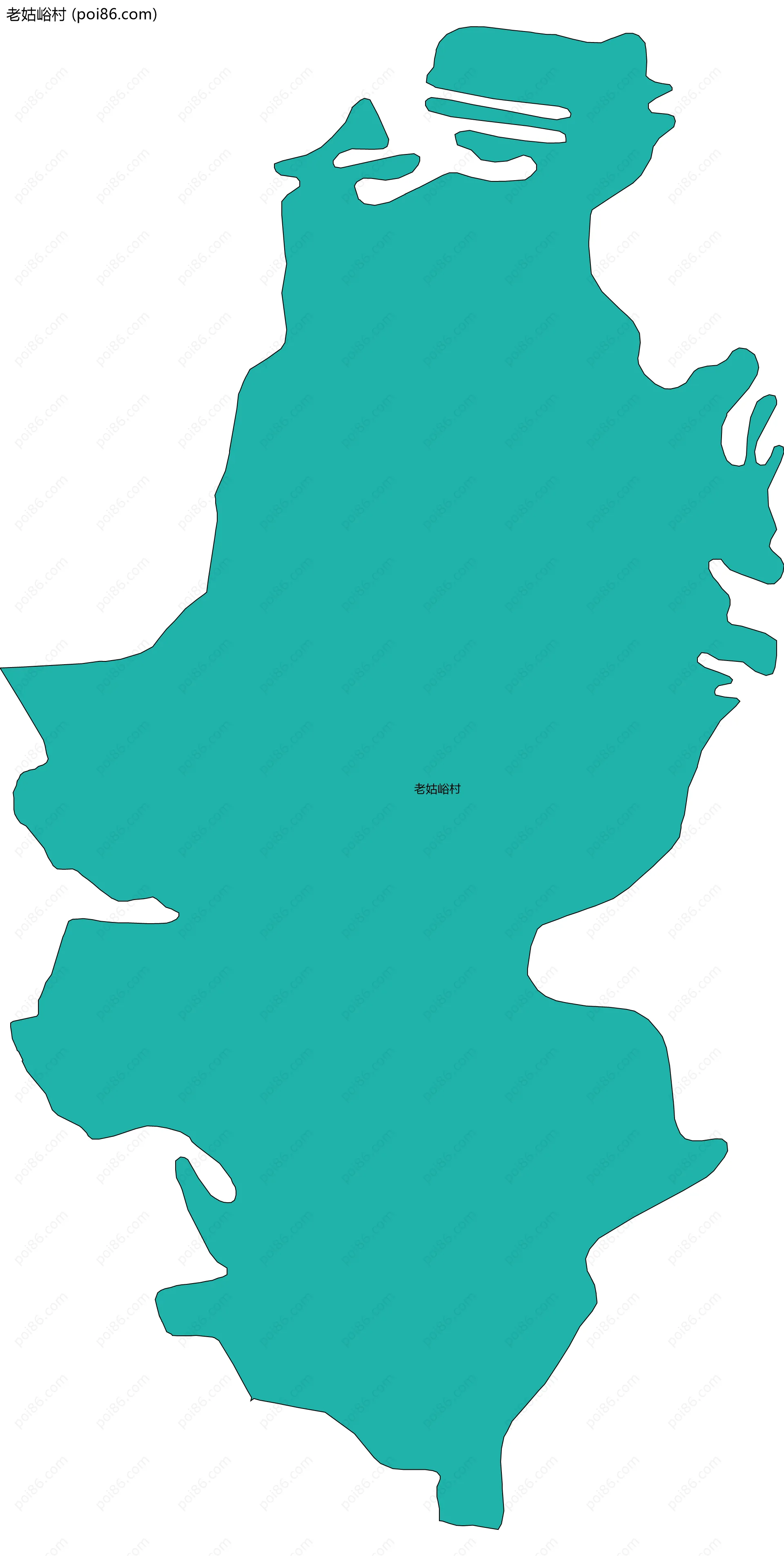 老姑峪村边界地图