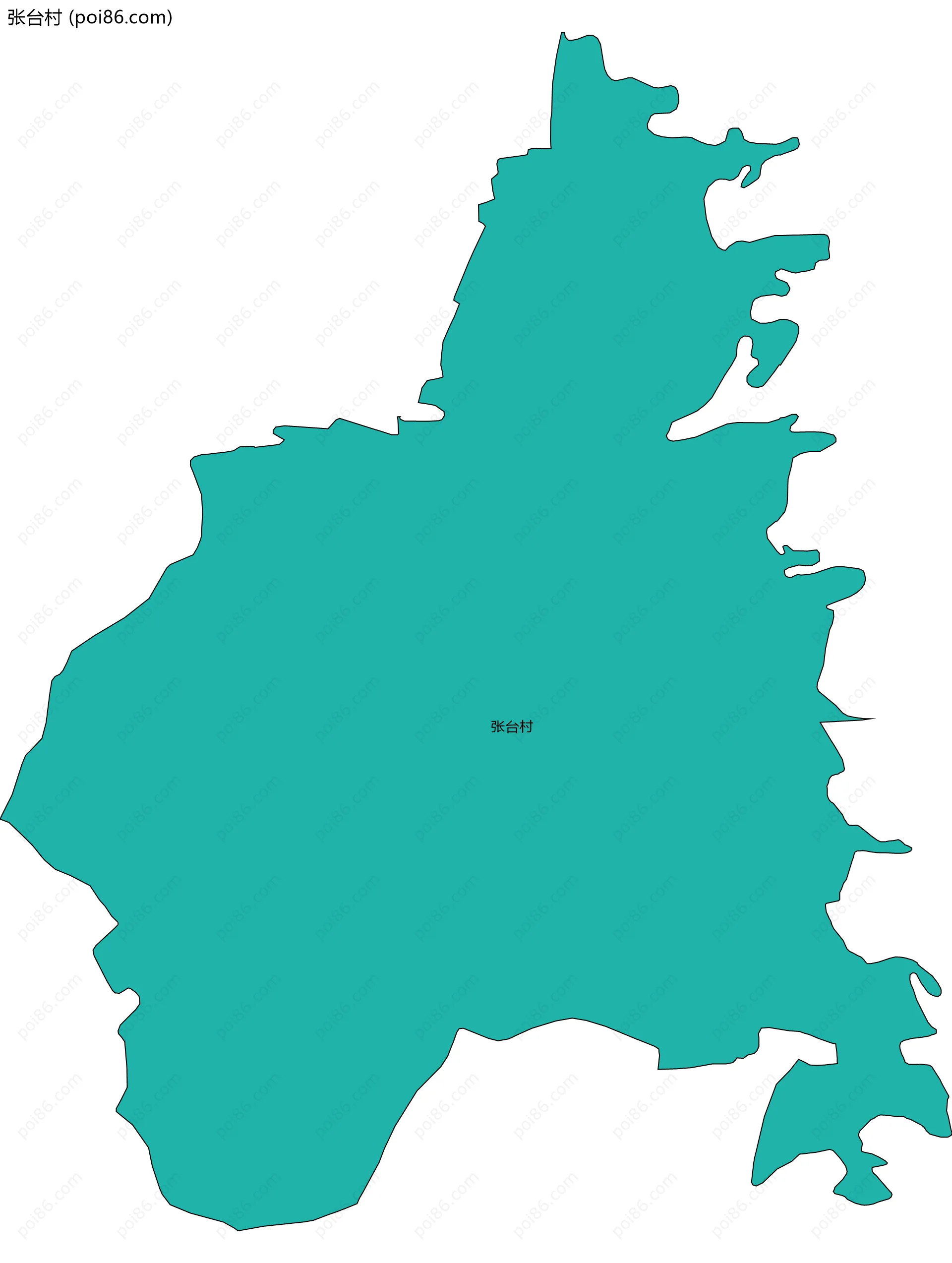 张台村边界地图