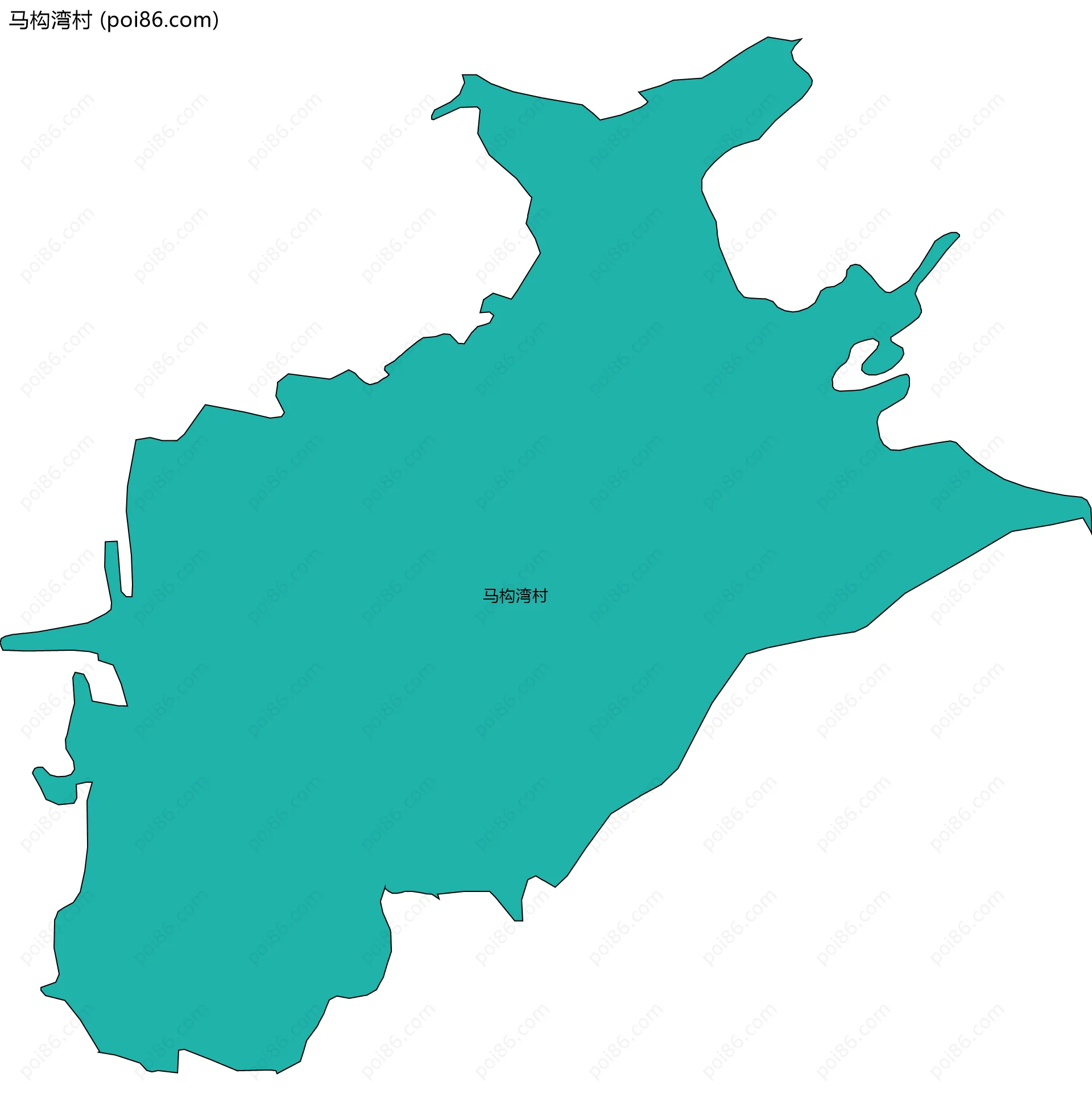 马构湾村边界地图