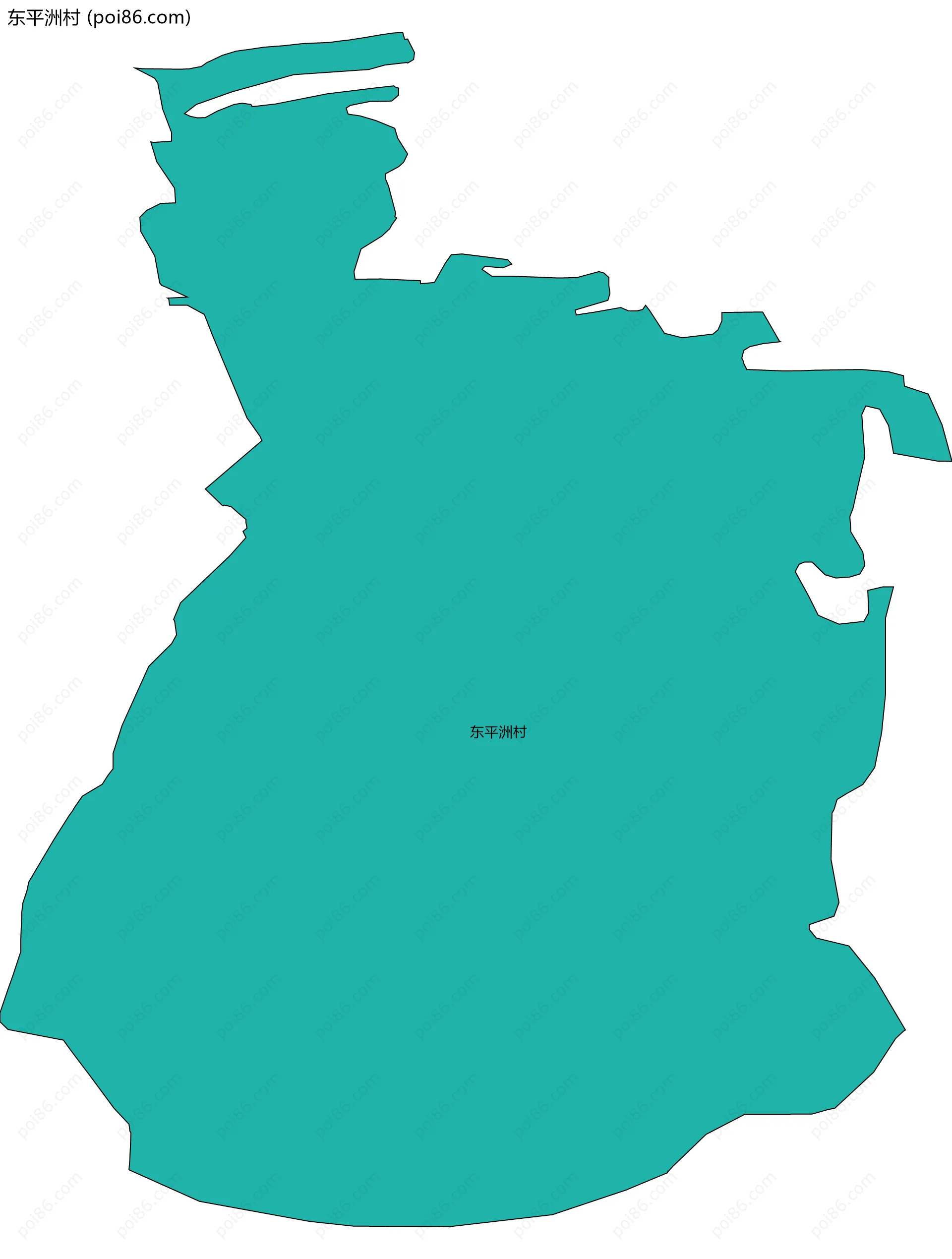 东平洲村边界地图