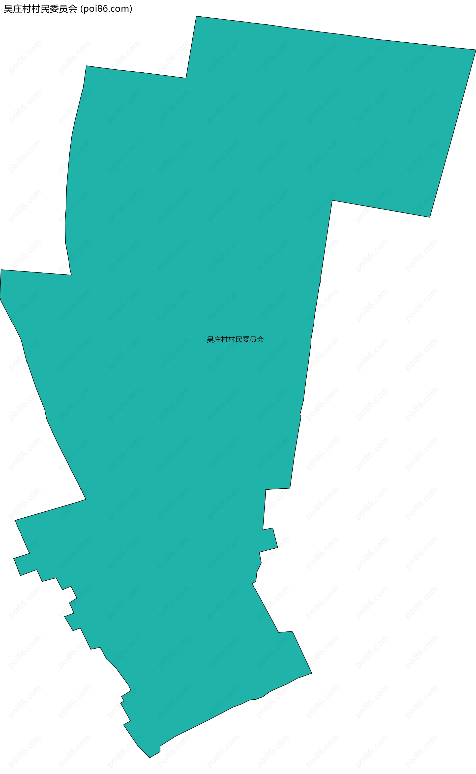吴庄村村民委员会边界地图