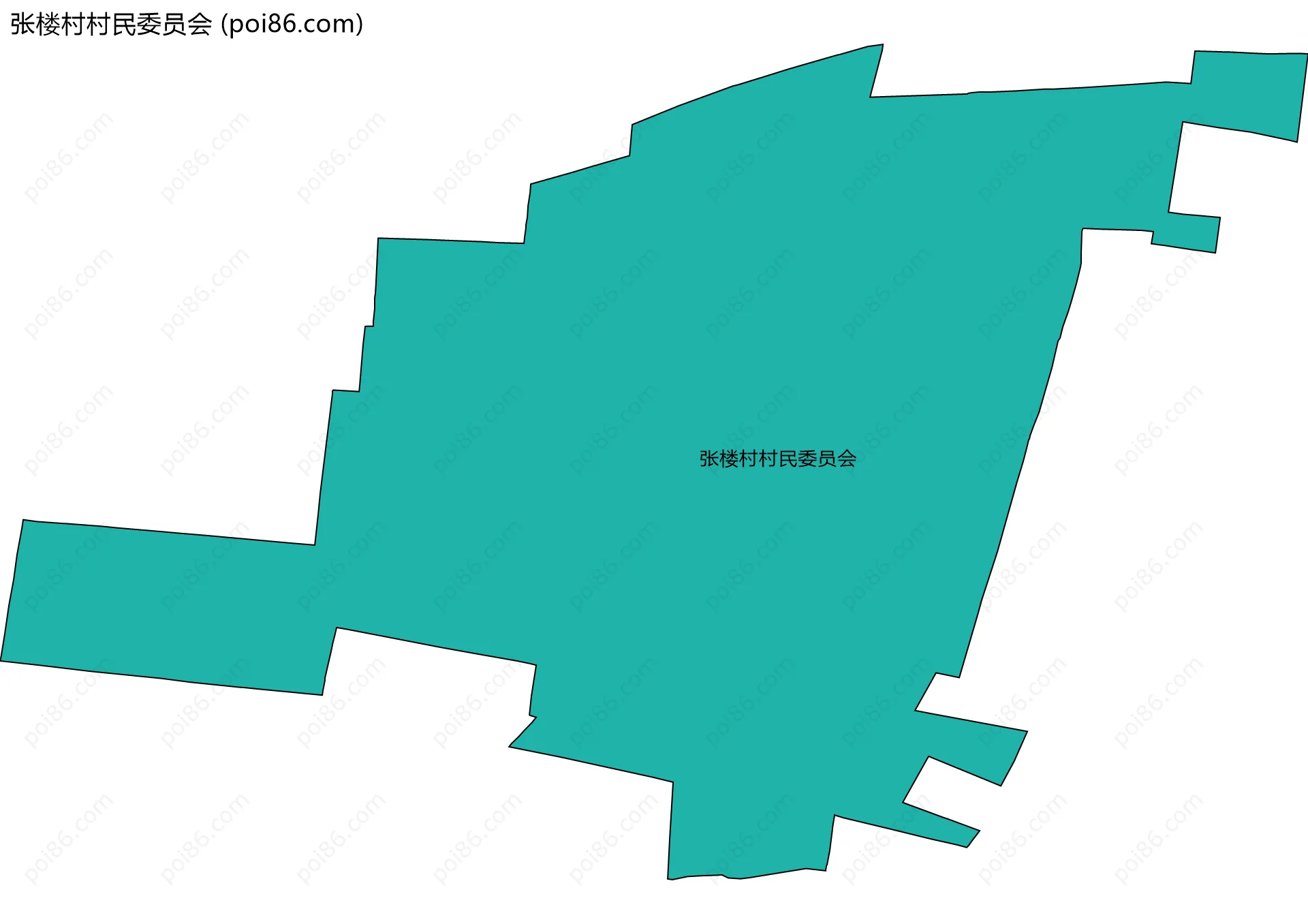 张楼村村民委员会边界地图