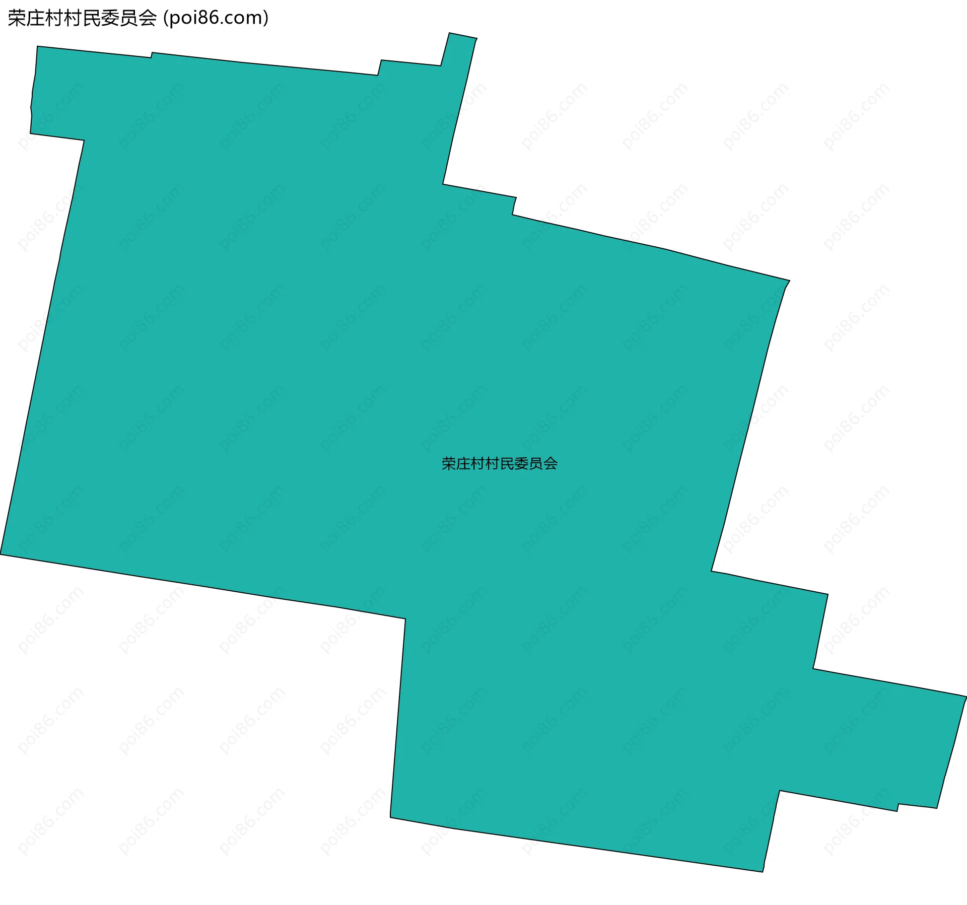 荣庄村村民委员会边界地图