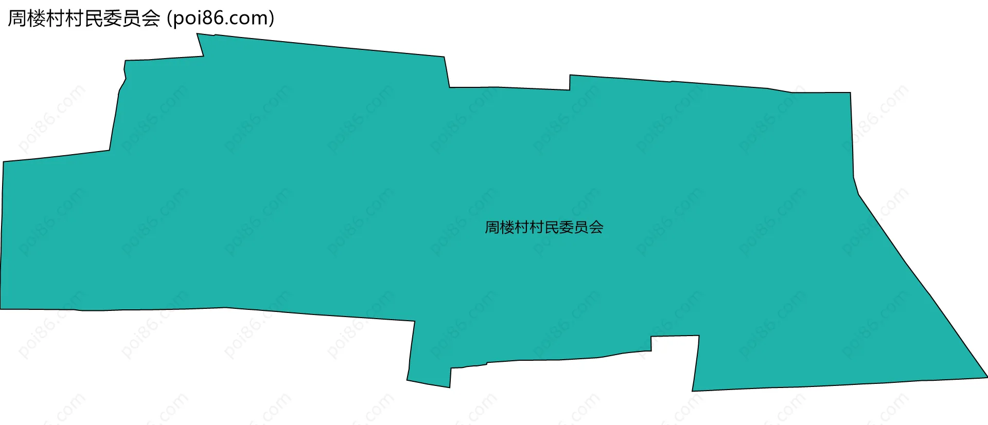 周楼村村民委员会边界地图