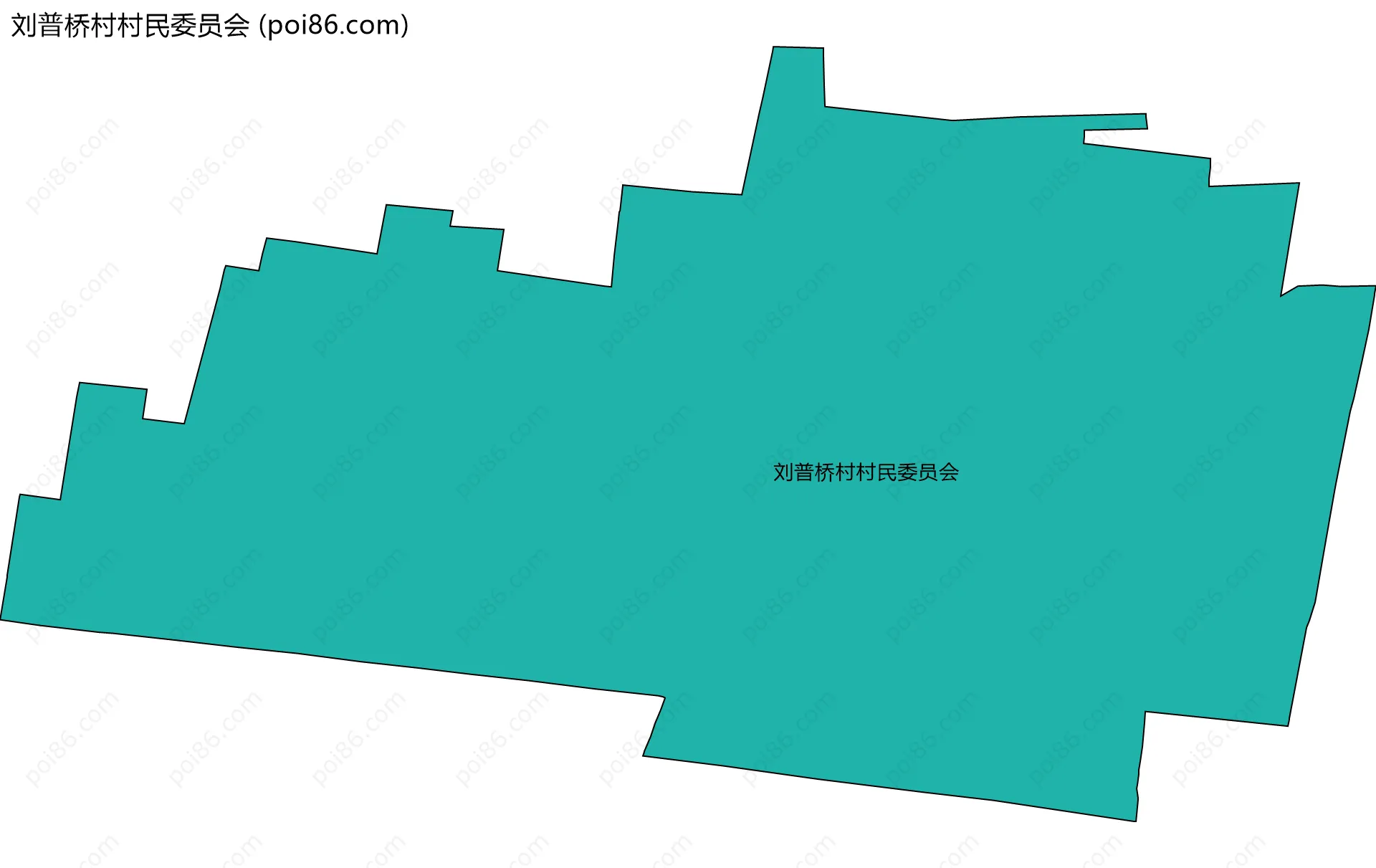 刘普桥村村民委员会边界地图
