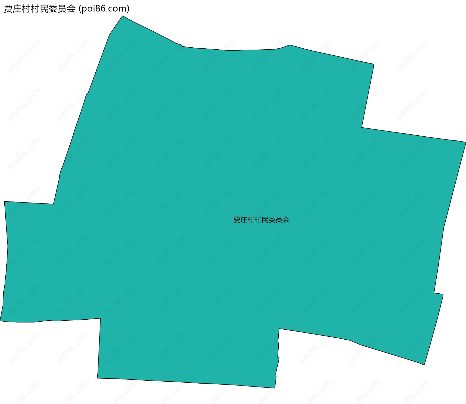 贾庄村村民委员会边界地图