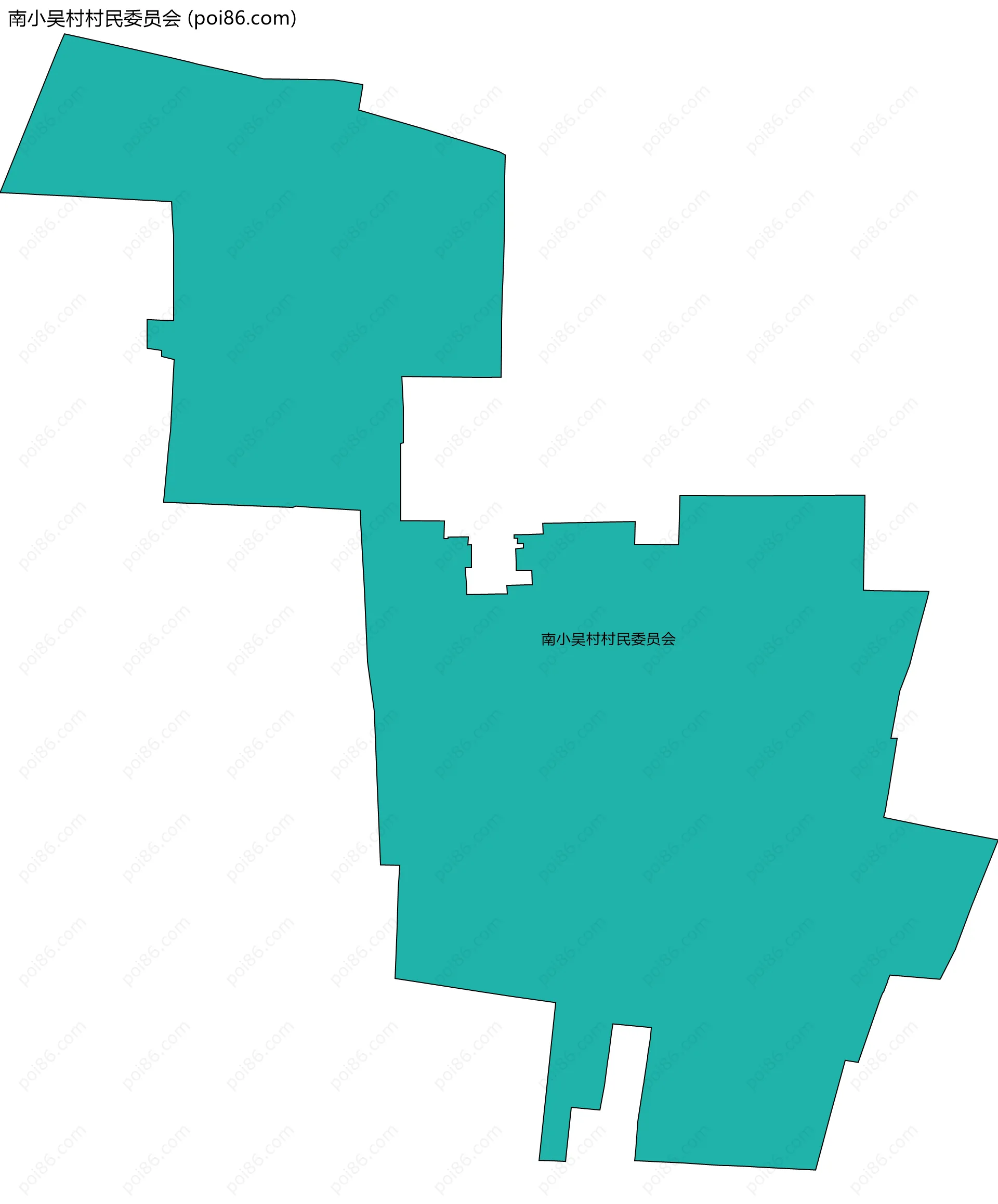 南小吴村村民委员会边界地图
