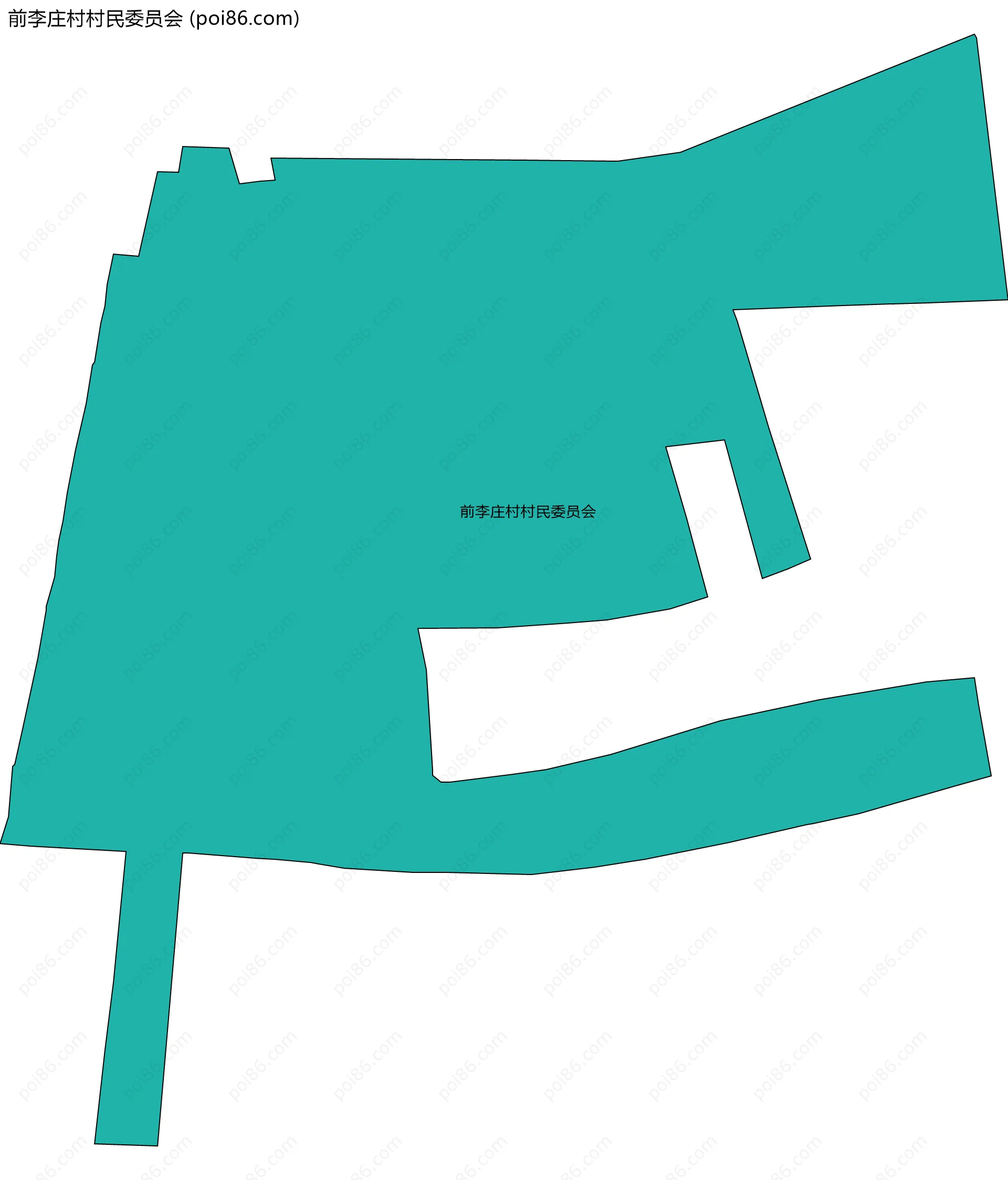 前李庄村村民委员会边界地图