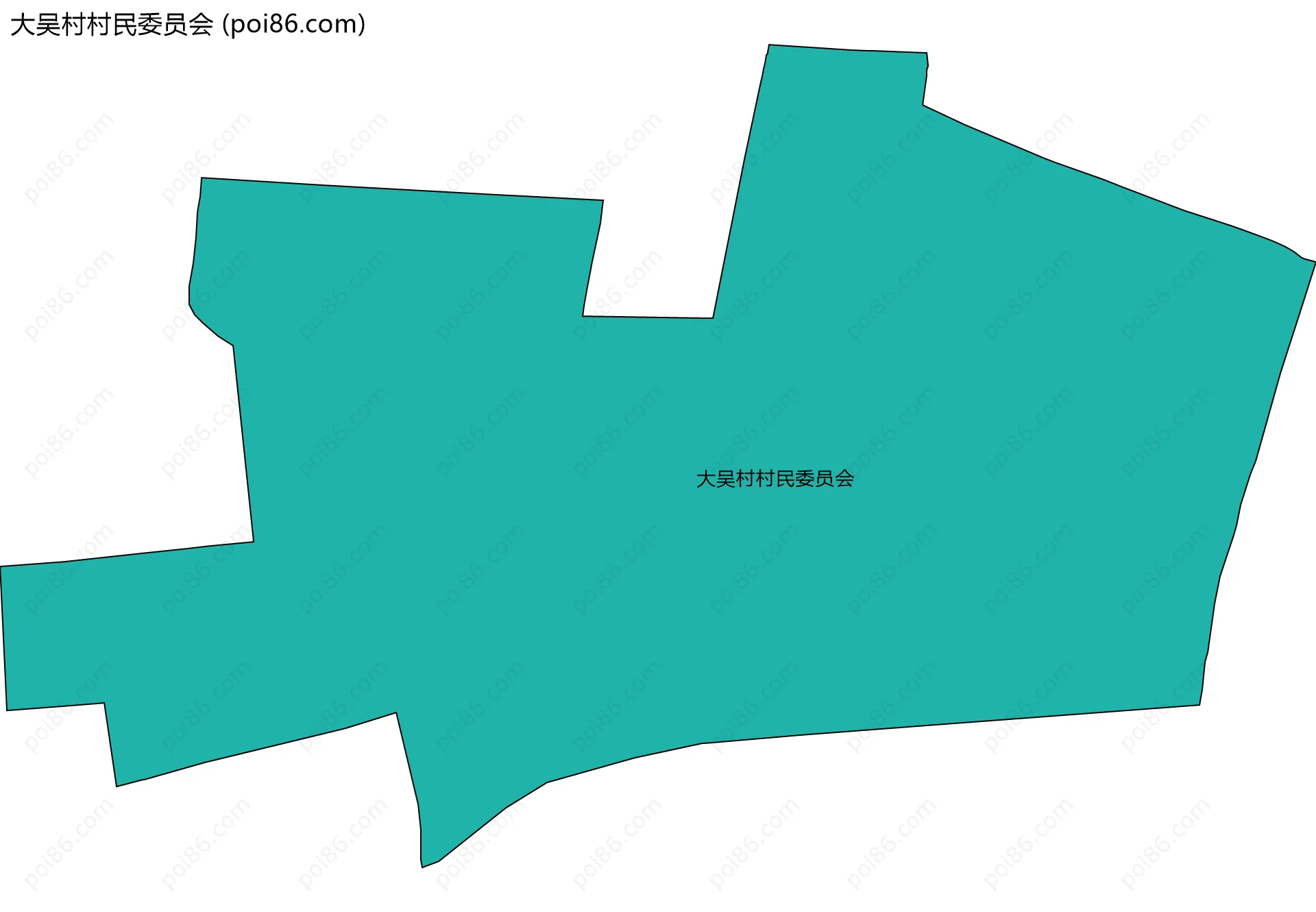 大吴村村民委员会边界地图