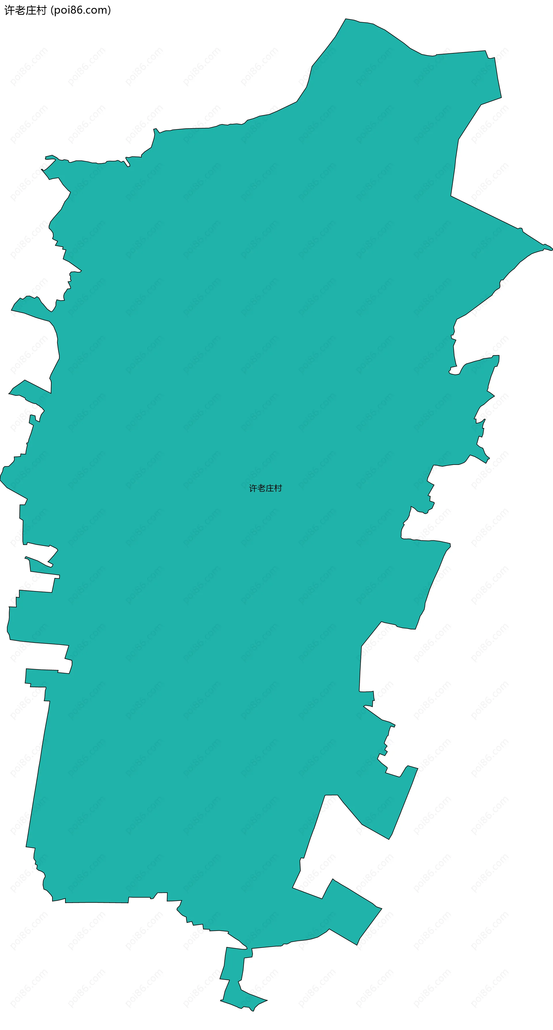 许老庄村边界地图