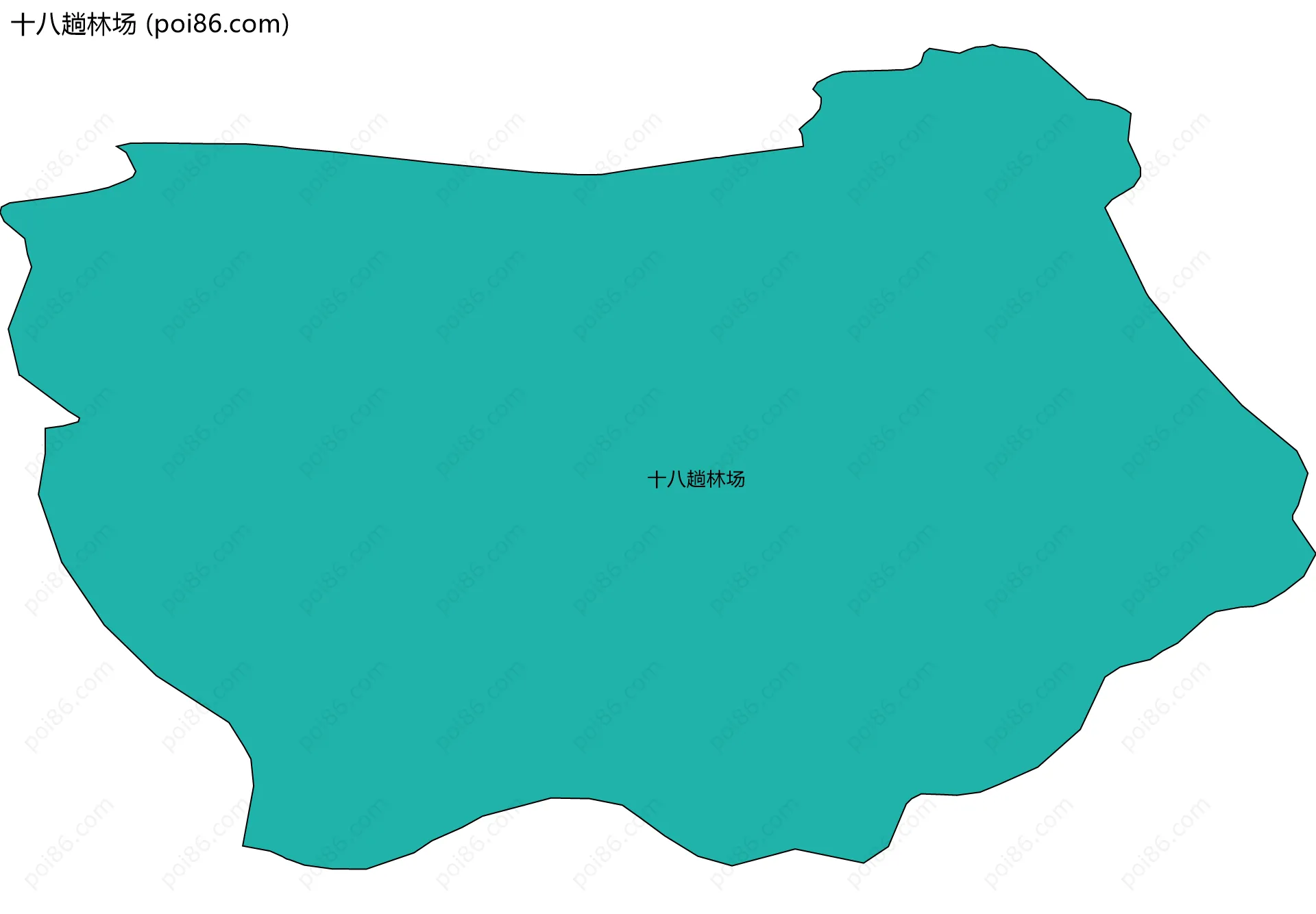 十八趟林场边界地图