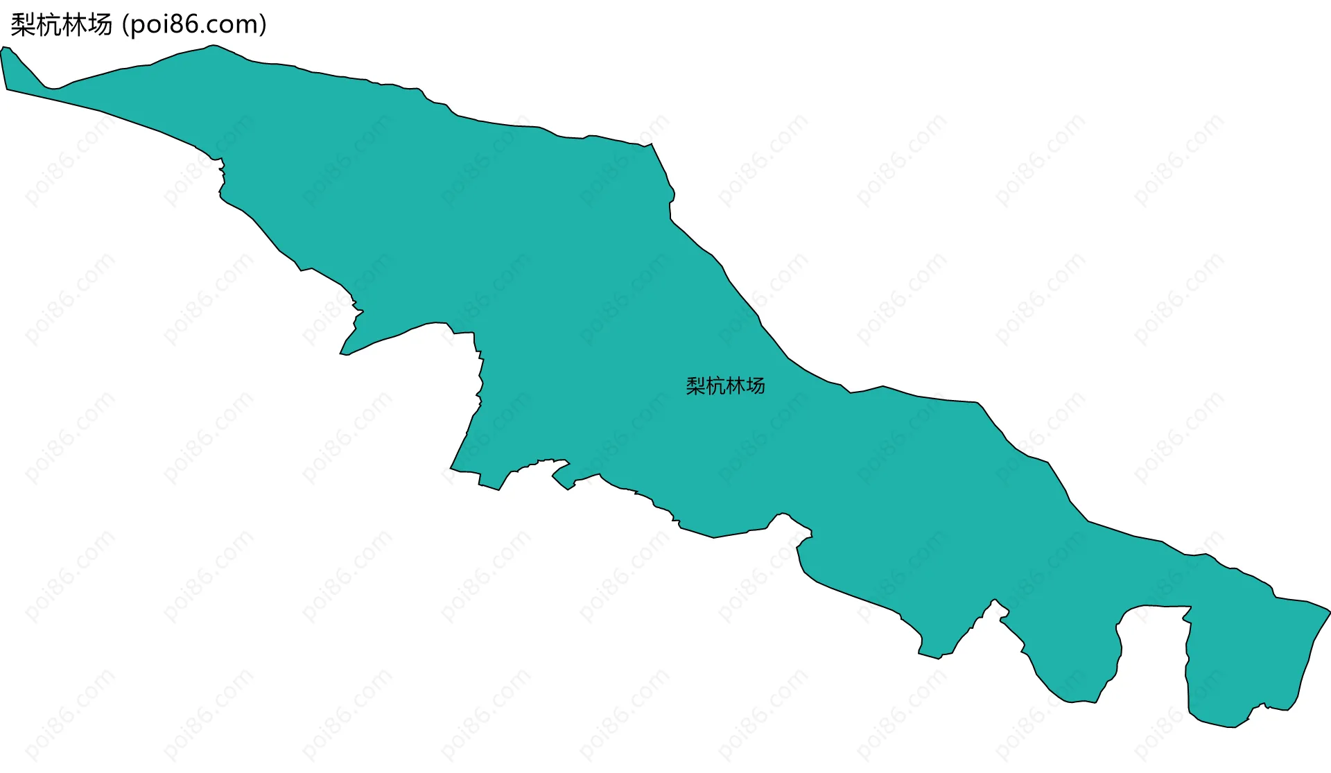 梨杭林场边界地图