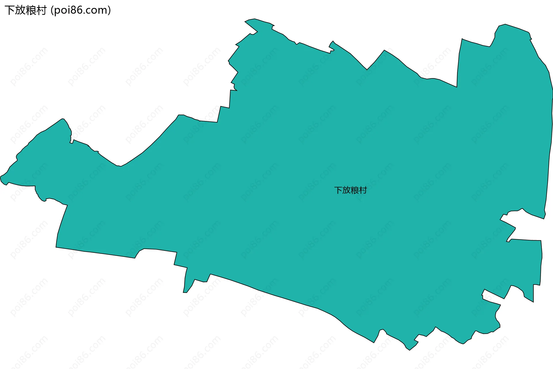 下放粮村边界地图