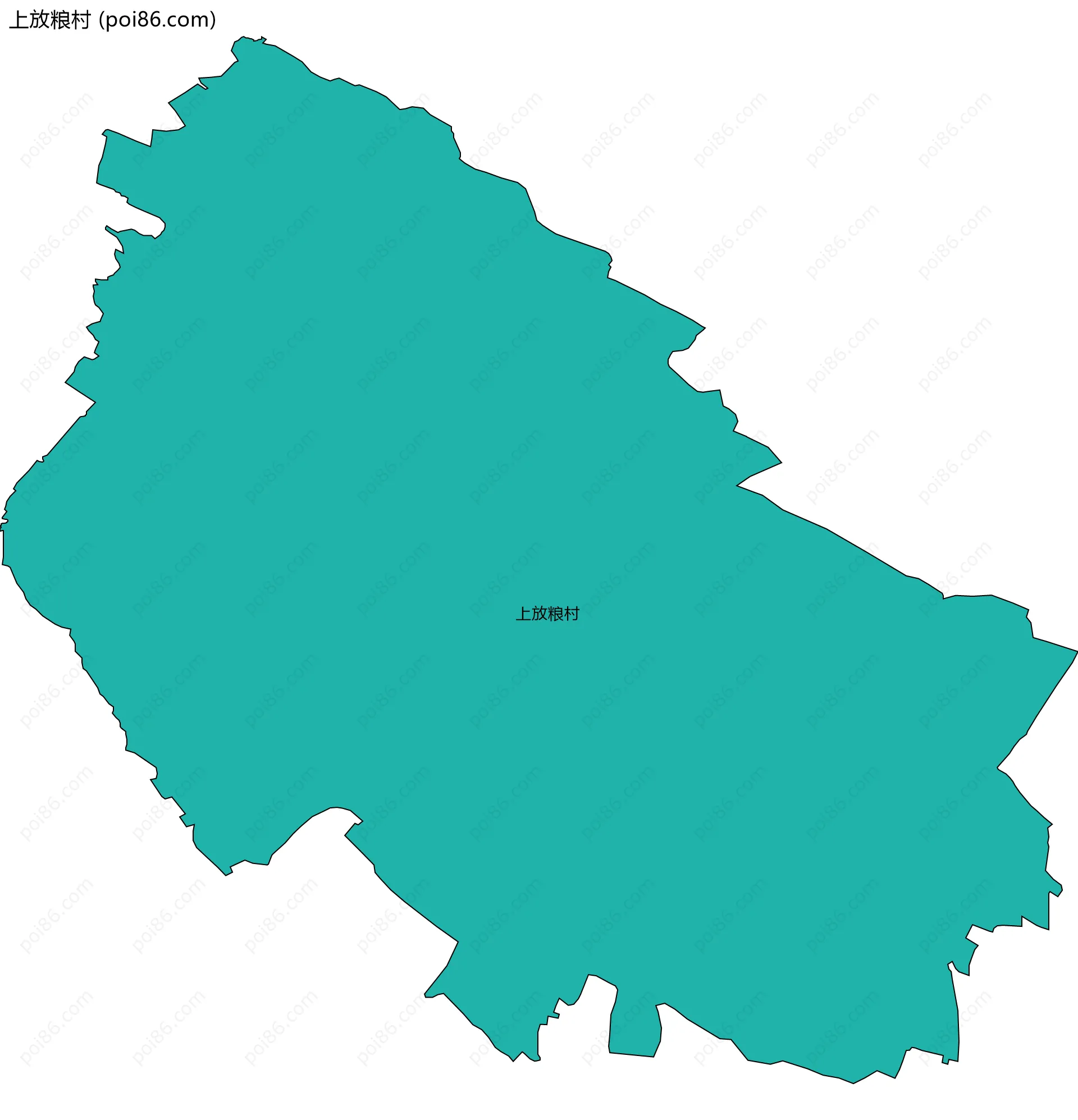 上放粮村边界地图