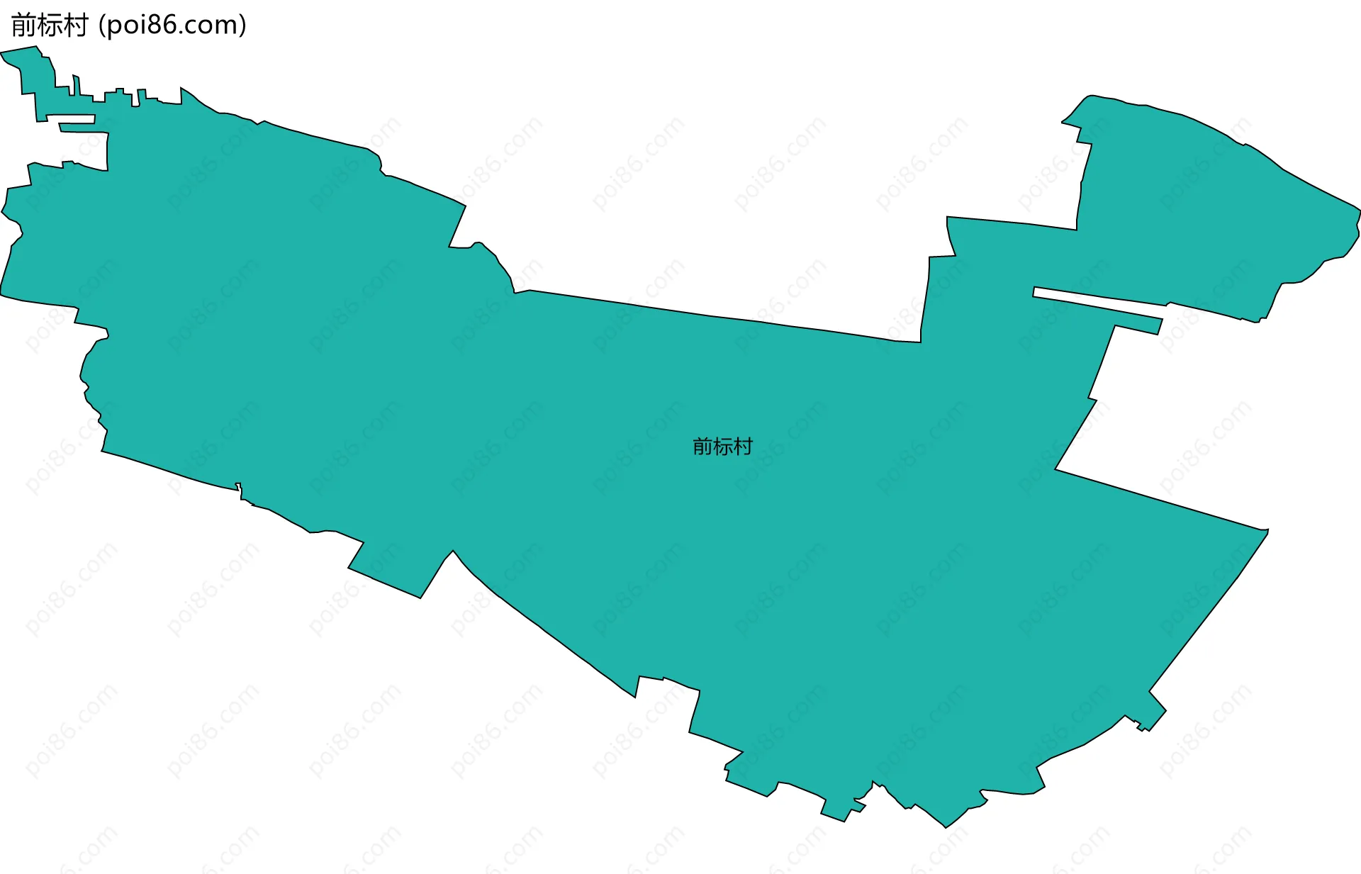 前标村边界地图