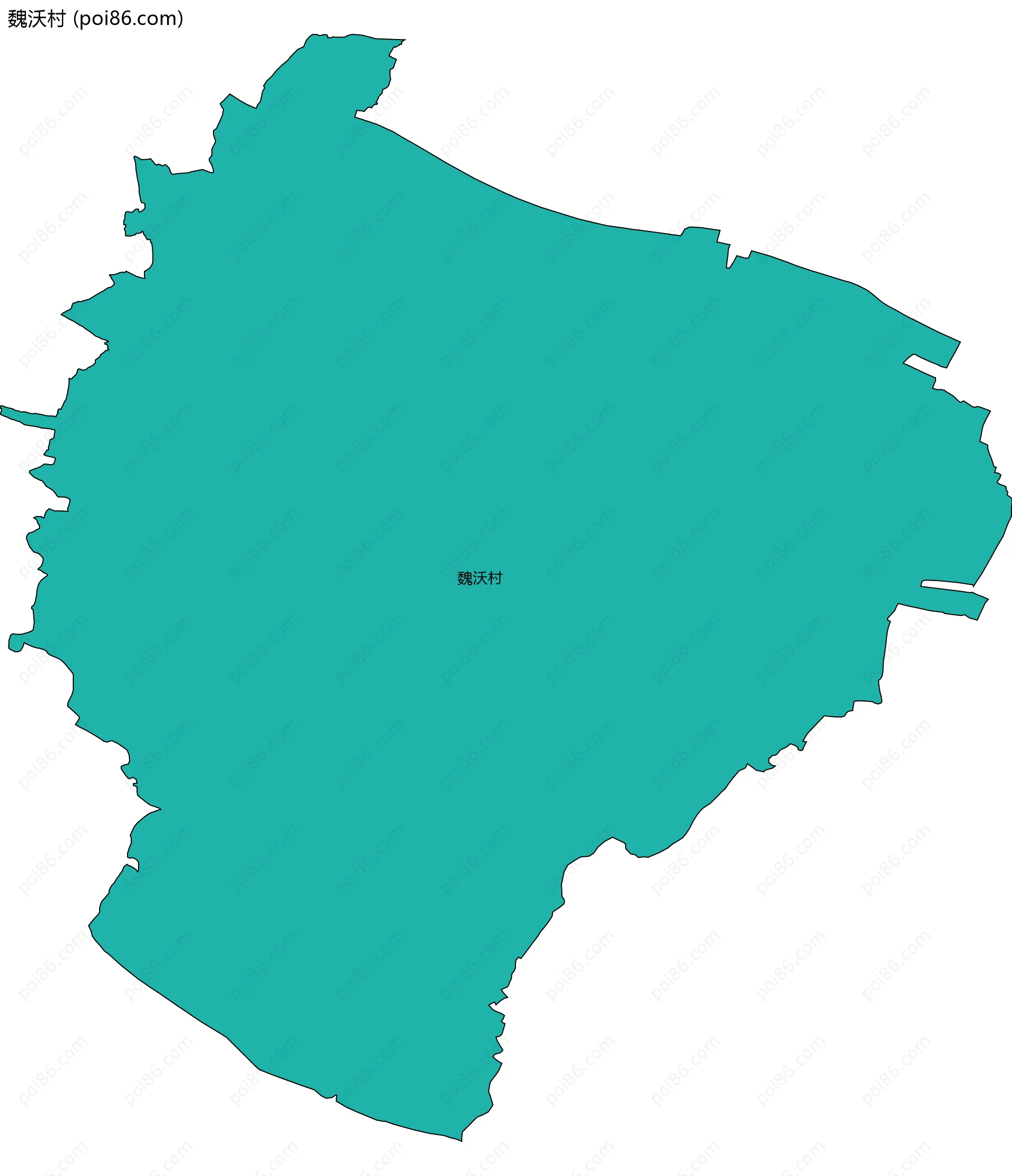 魏沃村边界地图